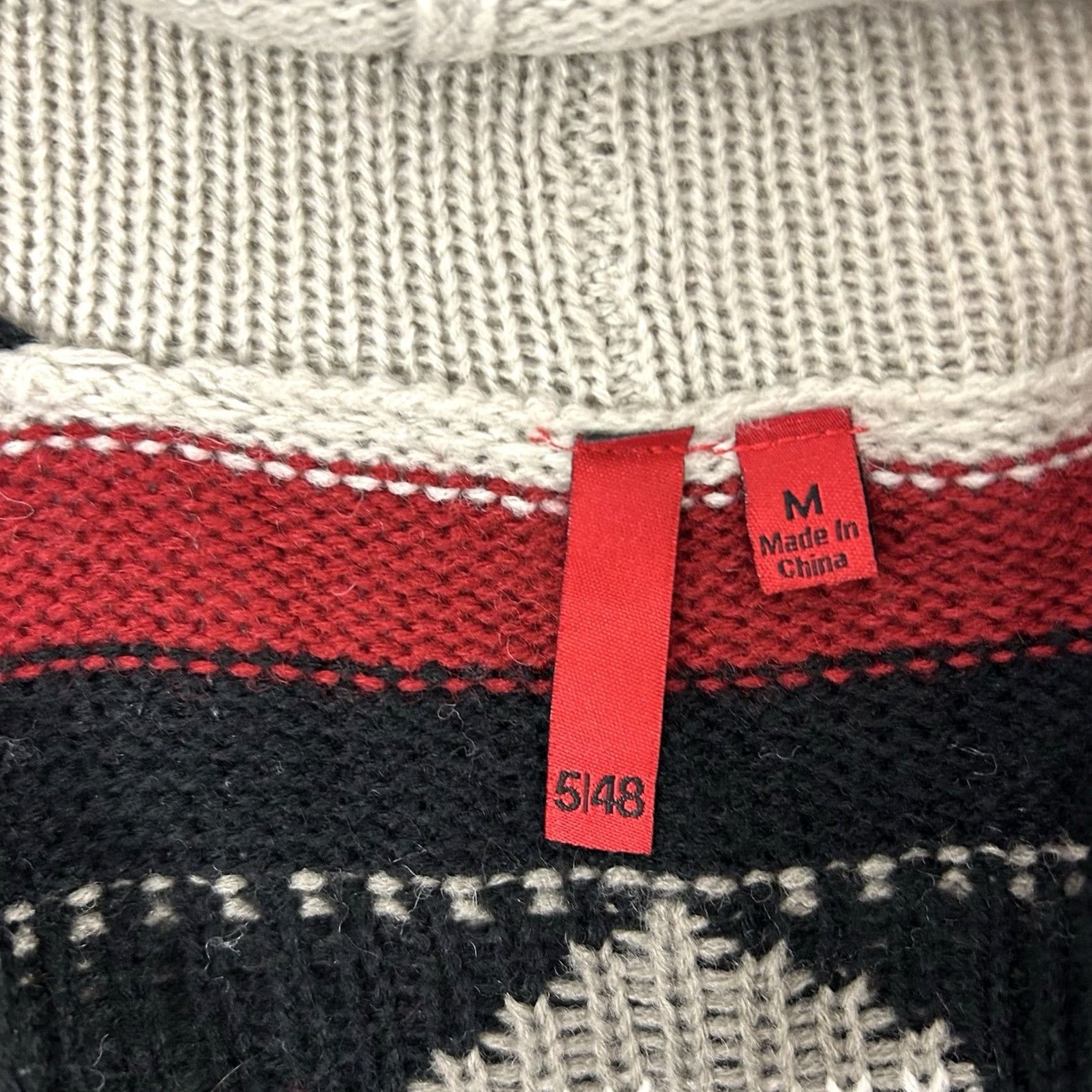 Saks Fifth Avenue Saks Fifth Avenue Sweater Cardigan Womens Medium Acrylic Wool Aztec Boho Multicolor Long Sleeve Size M / US 6-8 / IT 42-44 - 4 Thumbnail