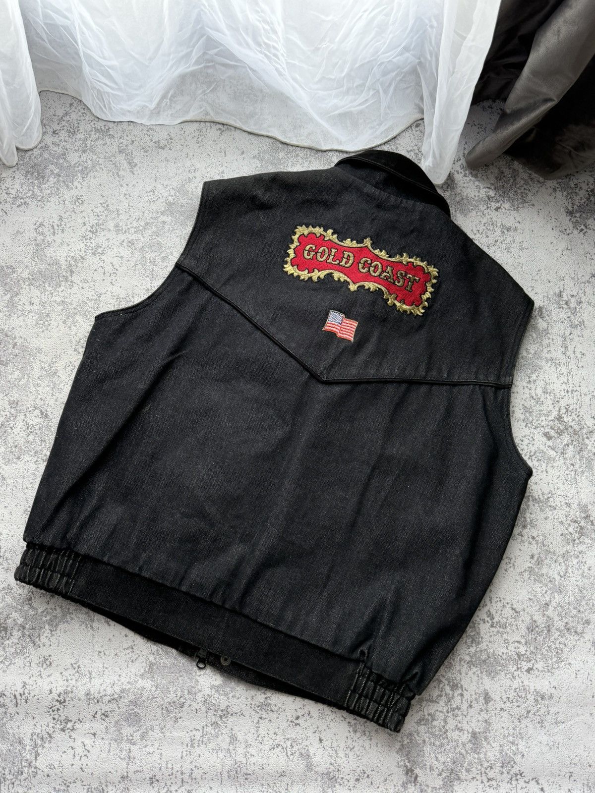 Wrangler Rare Gold Coast Wrangler ‘07 Rodeo Las Vegas Biker Vest Size US L / EU 52-54 / 3 - 2 Thumbnail