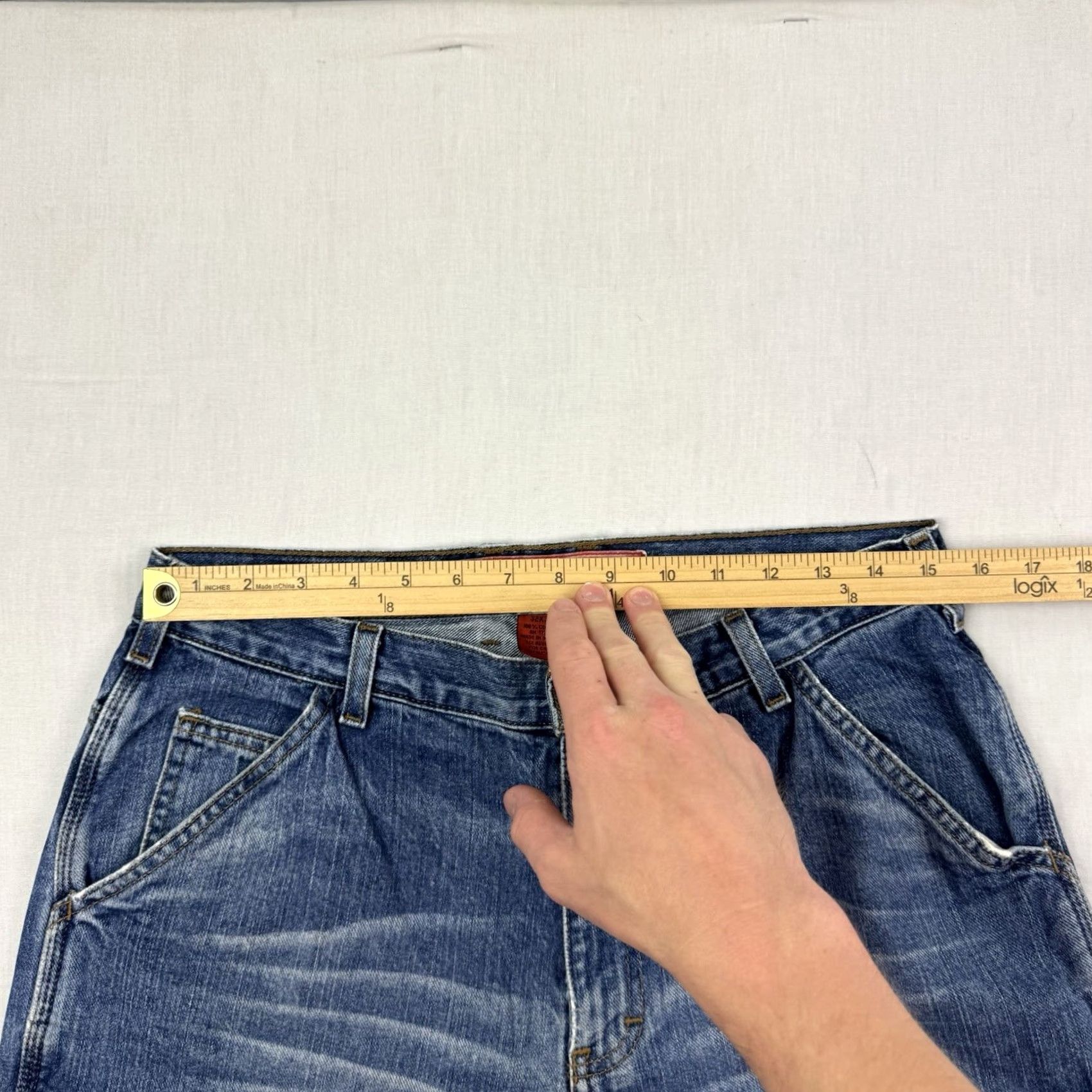 Mossimo VINTAGE Mossimo Carpenter Jeans Mens 32x32 Relaxed Denim Blue 90s Punk Work Wear Y2K Hipster 32in Inseam Jeans Size 32 Size US 32 / EU 48 - 6 Thumbnail