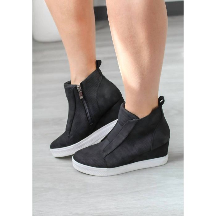 Ccocci wedge sneakers black hot sale