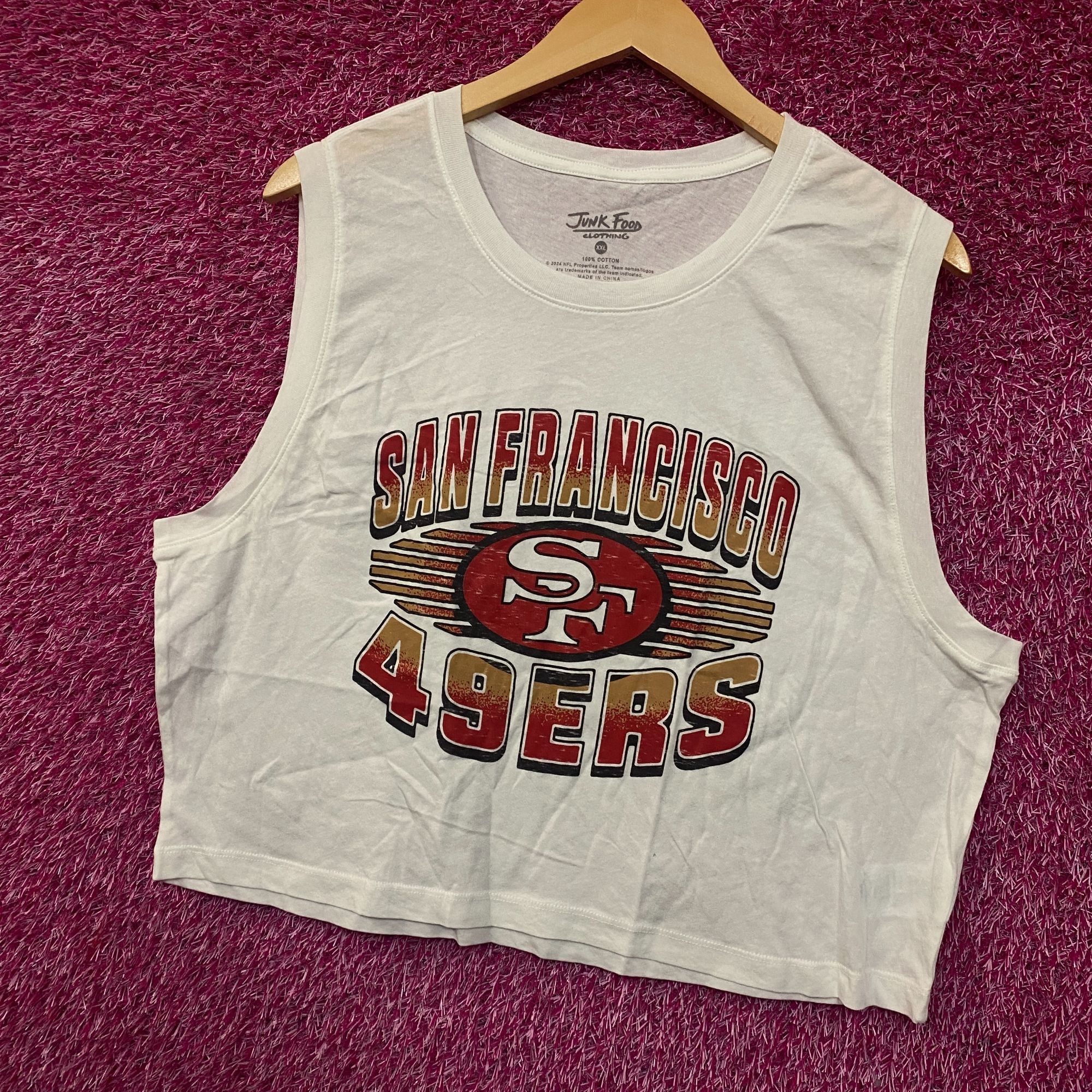 Junk Food Junk Food Clothing NFL San Francisco 49ers Football Cropped Size XXL / US 16-18 / IT 52-54 - 3 Thumbnail