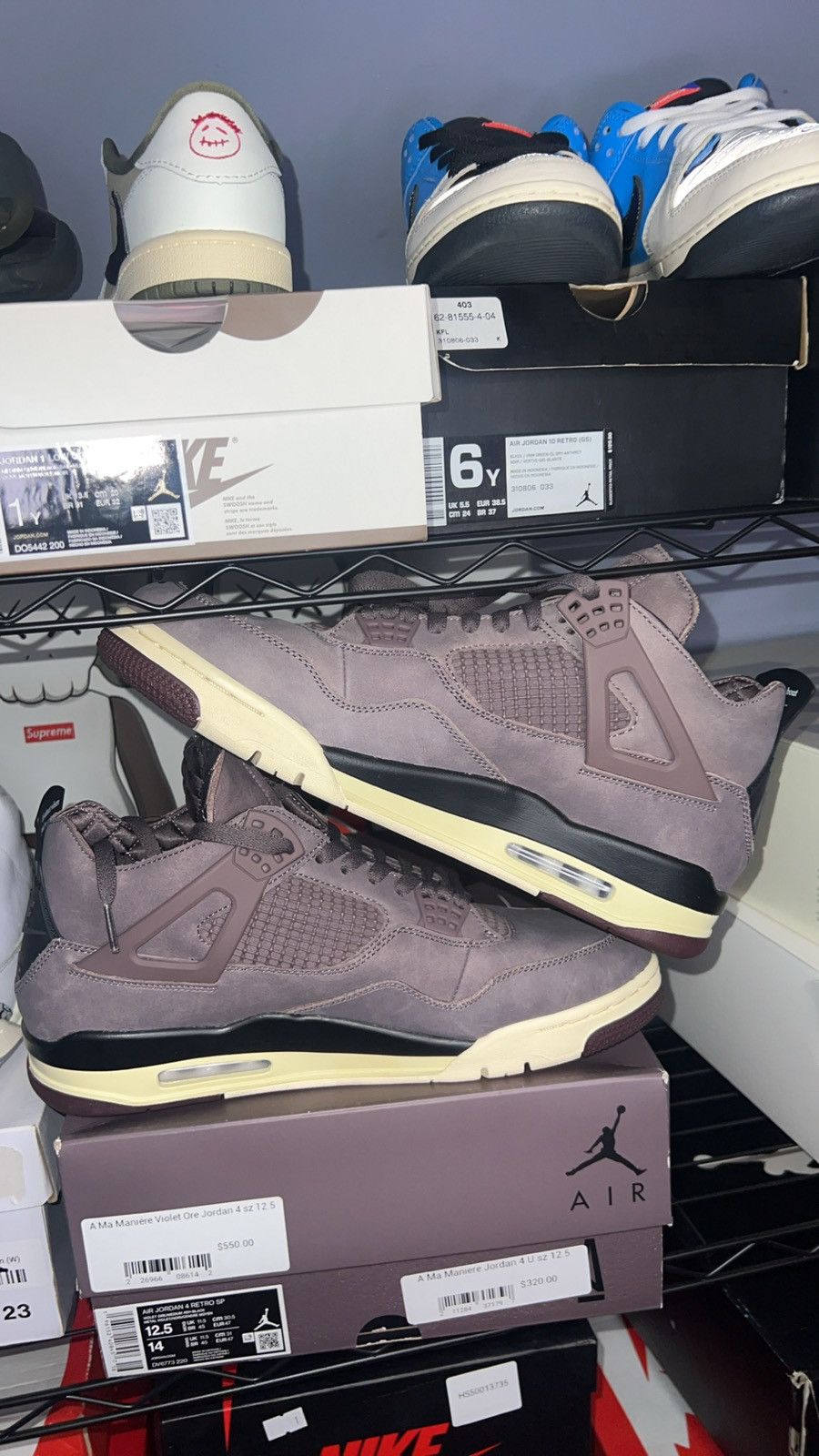 Jordan Brand Jordan 4 a ma violet ore Size US 12.5 / EU 45-46 - 6 Thumbnail