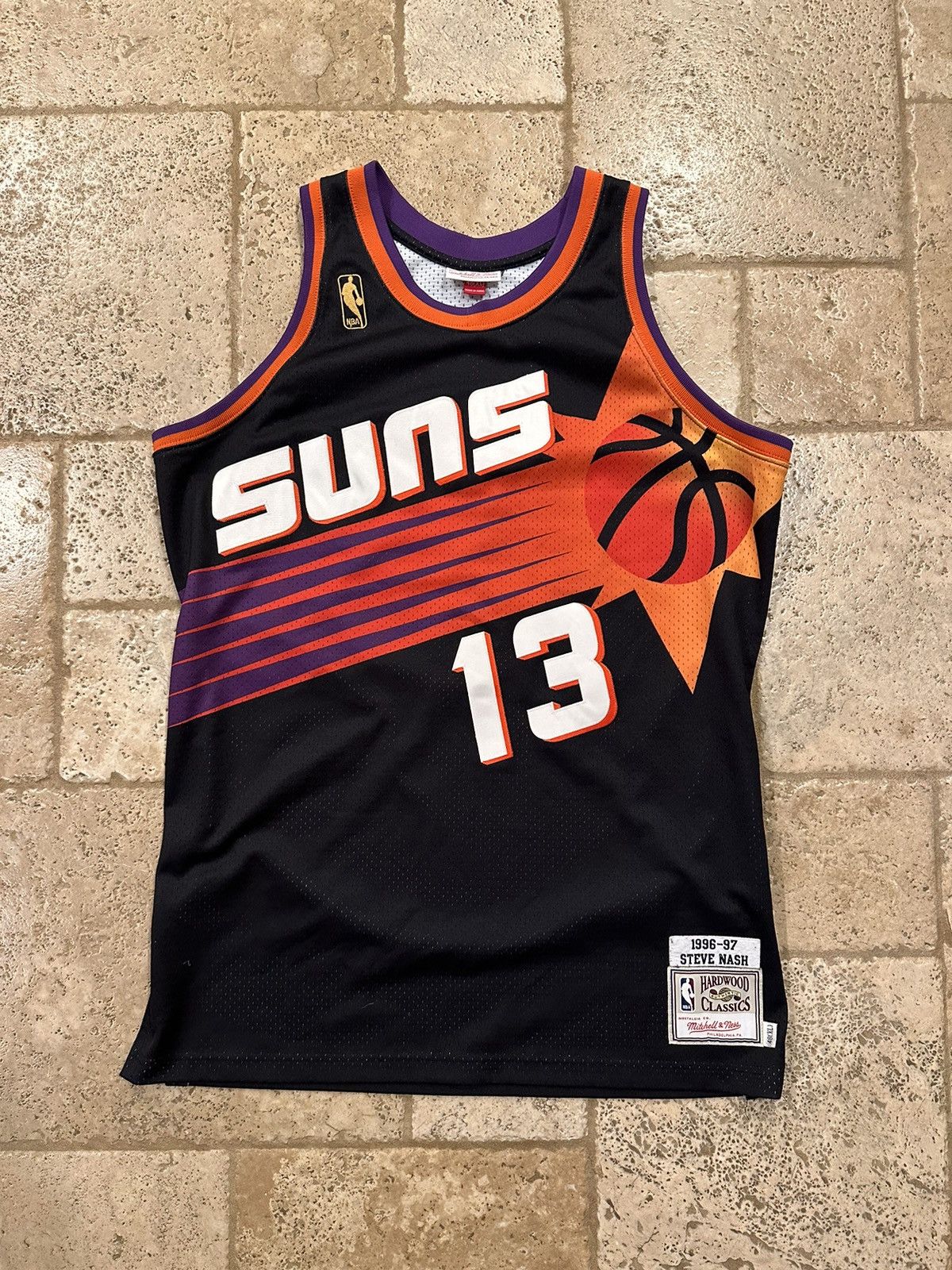 Mitchell & Ness × NBA Mitchell & Ness Phoenix Suns 1996-97 Steve Nash Black Jersey Size US L / EU 52-54 / 3 - 1 Thumbnail