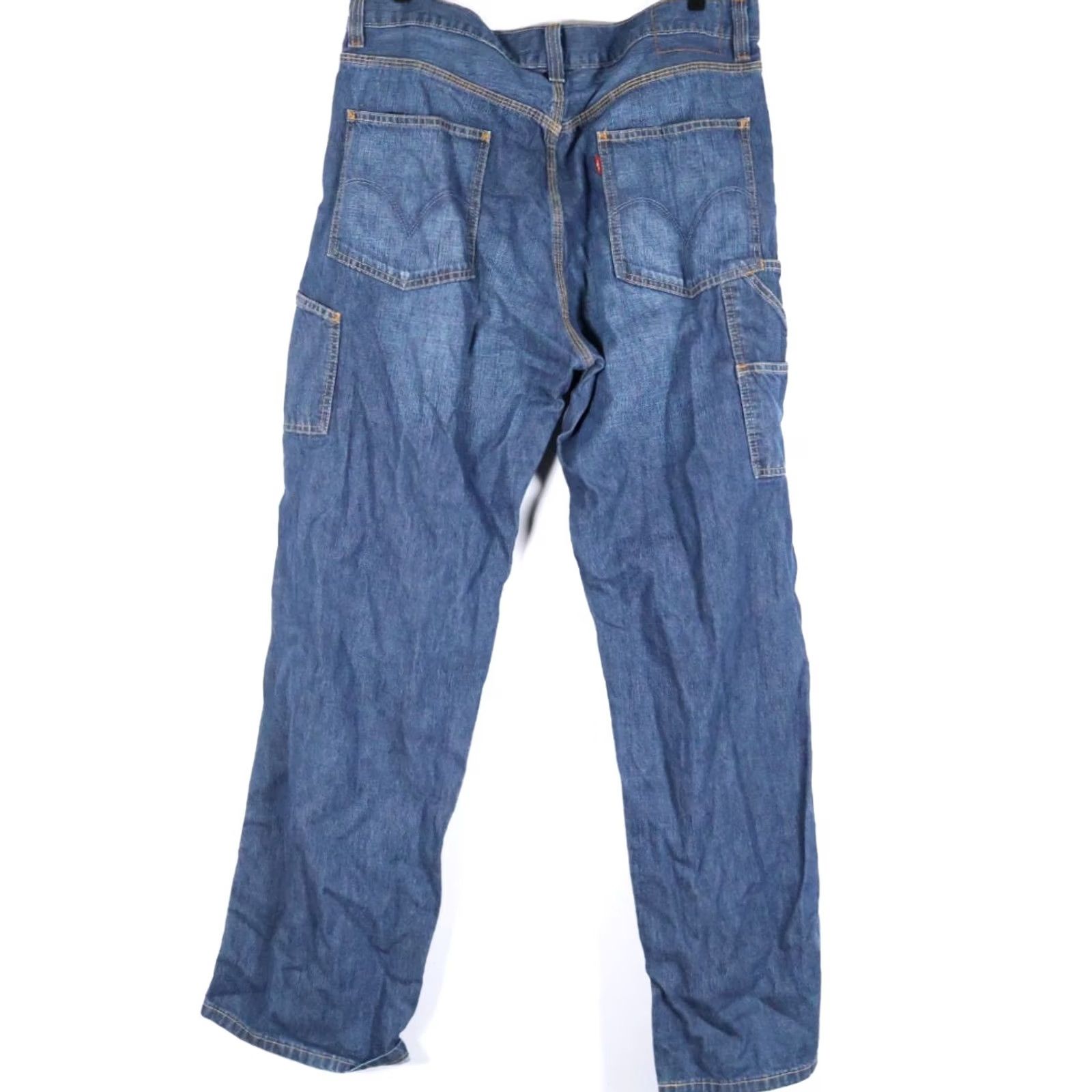 Levi's VTG Levi's Carpenter Jeans Men's 36 x 34 Blue Loose Straight Workwear Baggy 2006 Size US 36 / EU 52 - 2 Thumbnail