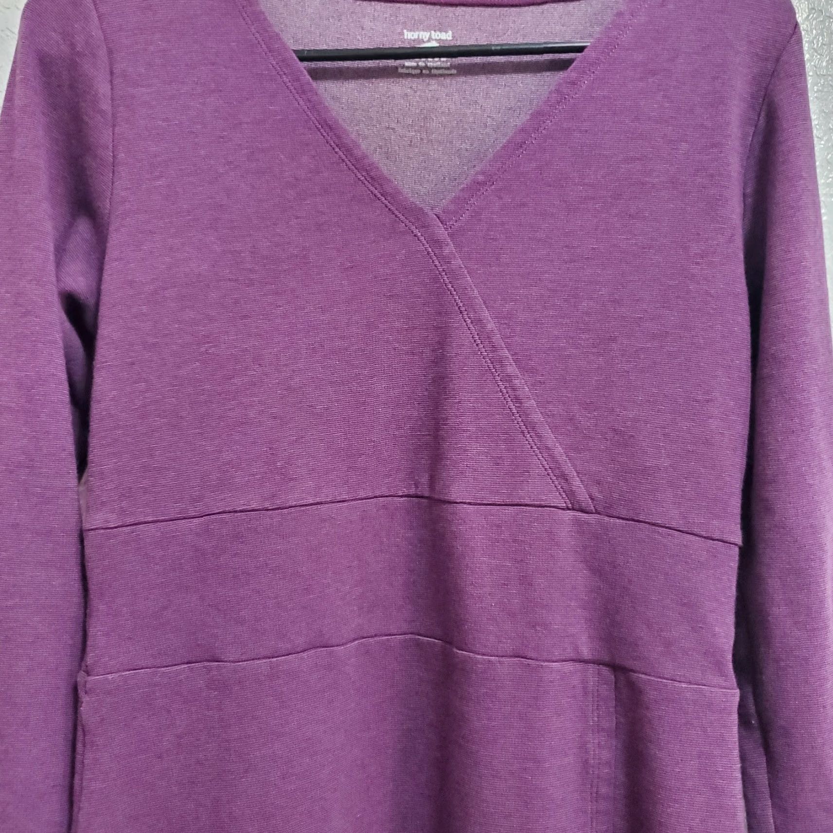 CO Horny Toad & Co Dress Purple M Tomboy Faux Wrap Midi Zip Pocket Gorpcore Dress Ladies Size M / US 6-8 / IT 42-44 - 6 Thumbnail