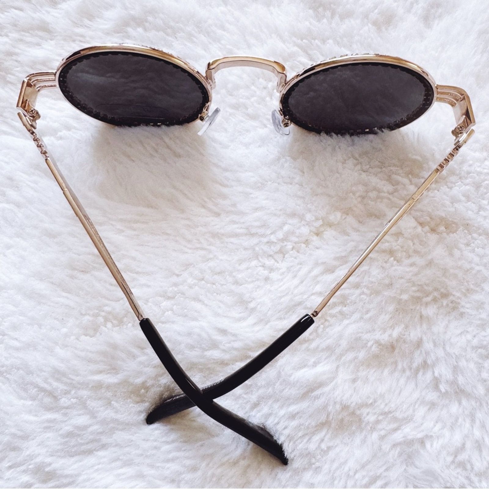 Other Kate Black Round Sunglasses Size ONE SIZE - 9 Thumbnail