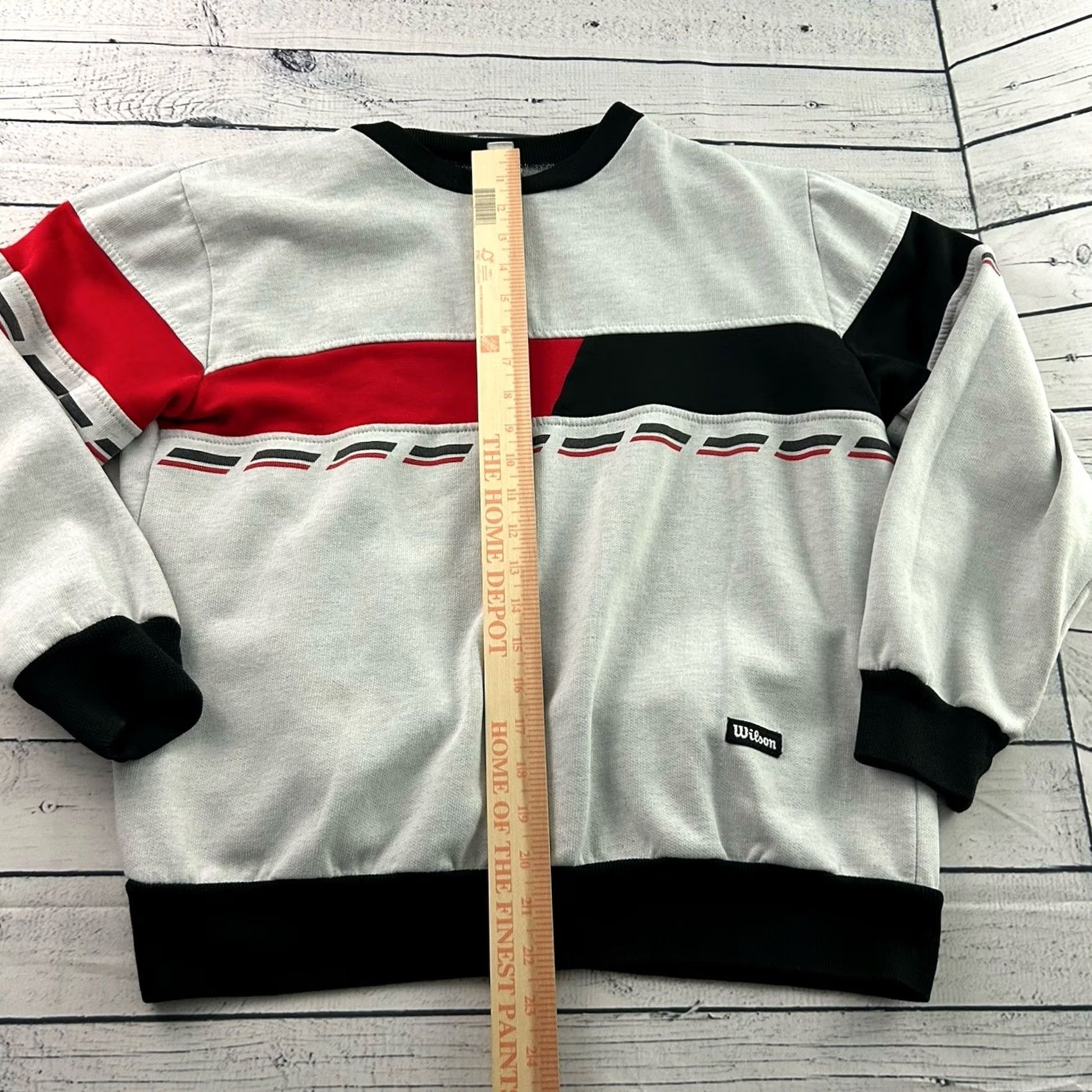 Wilson VINTAGE Wilson Sweatshirt Men M Black Gray Red Black Crewneck Long Sleeve Logo Pullover Winter Fall Spring Size US M / EU 48-50 / 2 - 3 Thumbnail
