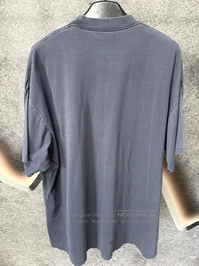 Balenciaga Balenciaga Dark Blue Short Sleeve Size US M / EU 48-50 / 2 - 2 Thumbnail