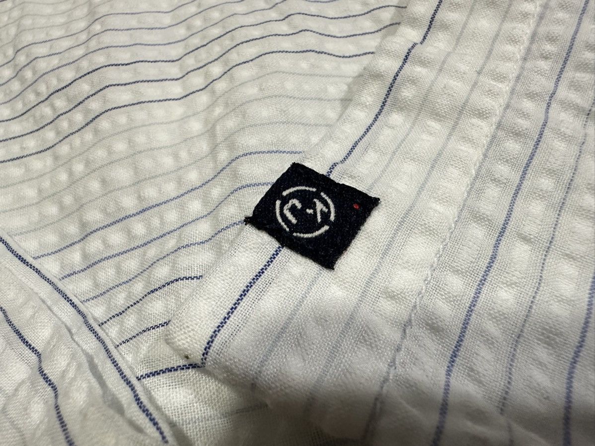Japanese Brand 🔥Rare Vintage Kansai Jeans Striped Zip Shirt Double Pockets Size US L / EU 52-54 / 3 - 5 Thumbnail