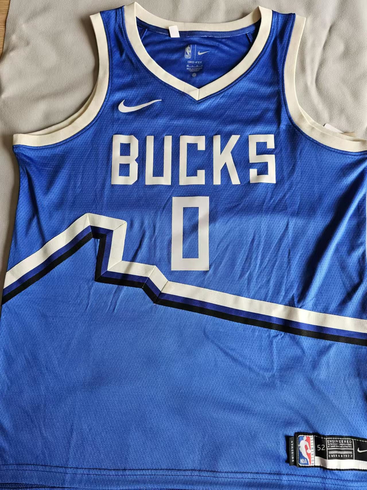 NBA Damian Lillard Jersey 0 Bucks Jersey Size US XL / EU 56 / 4 - 1 Thumbnail
