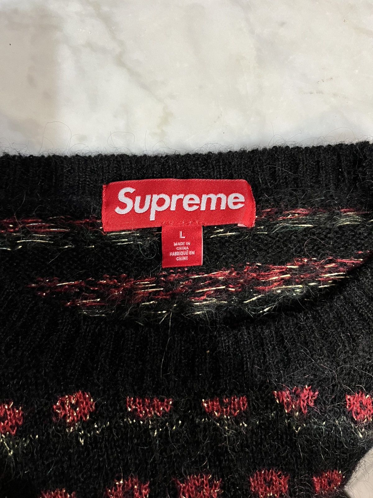 Supreme Supreme flowers metallic sweater black Size US L / EU 52-54 / 3 - 2 Thumbnail