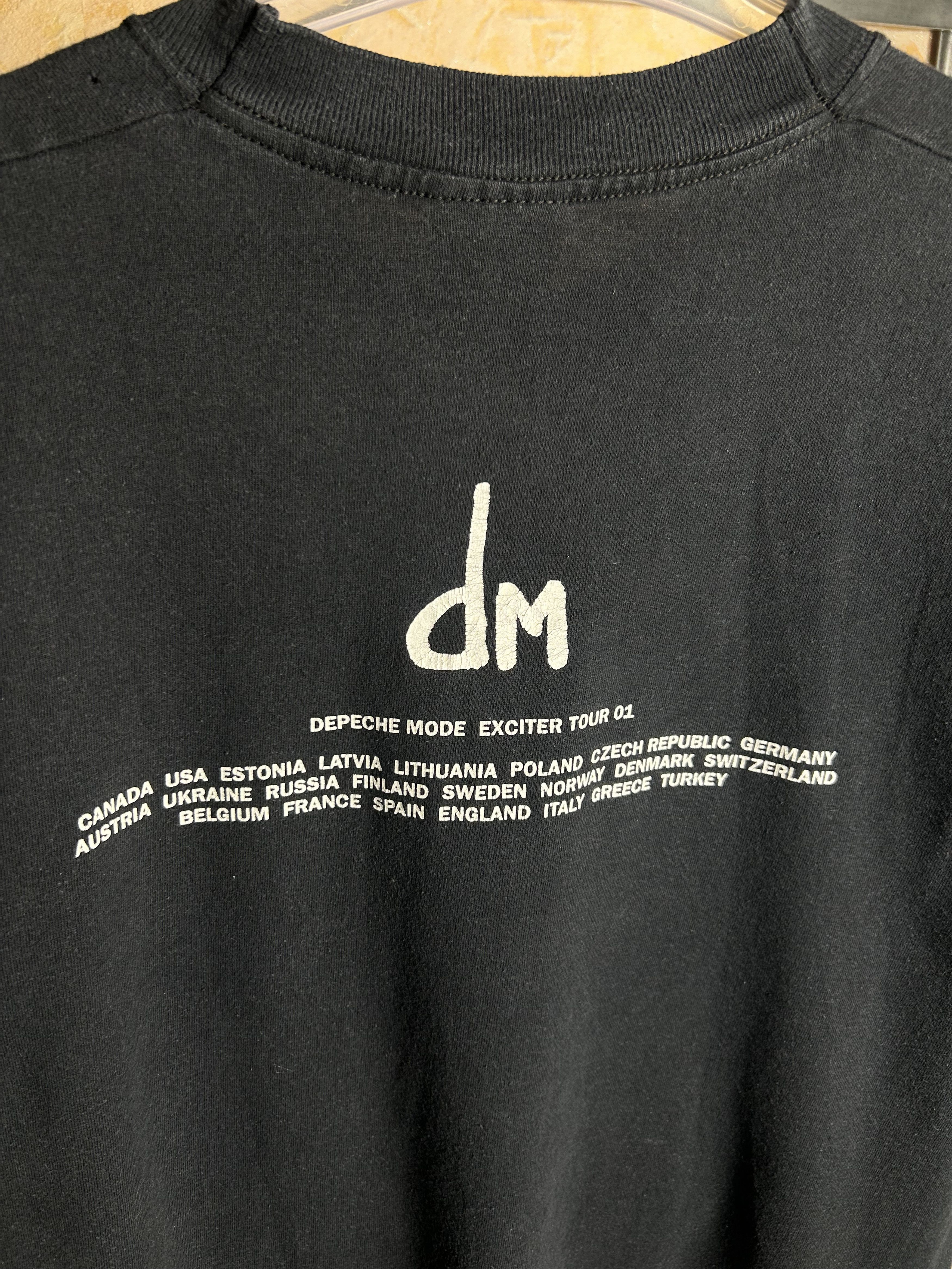 Band Tees Vintage 2001 Depeche Mode Rock Band Exciter Tour T-shirt Size US M / EU 48-50 / 2 - 9 Thumbnail
