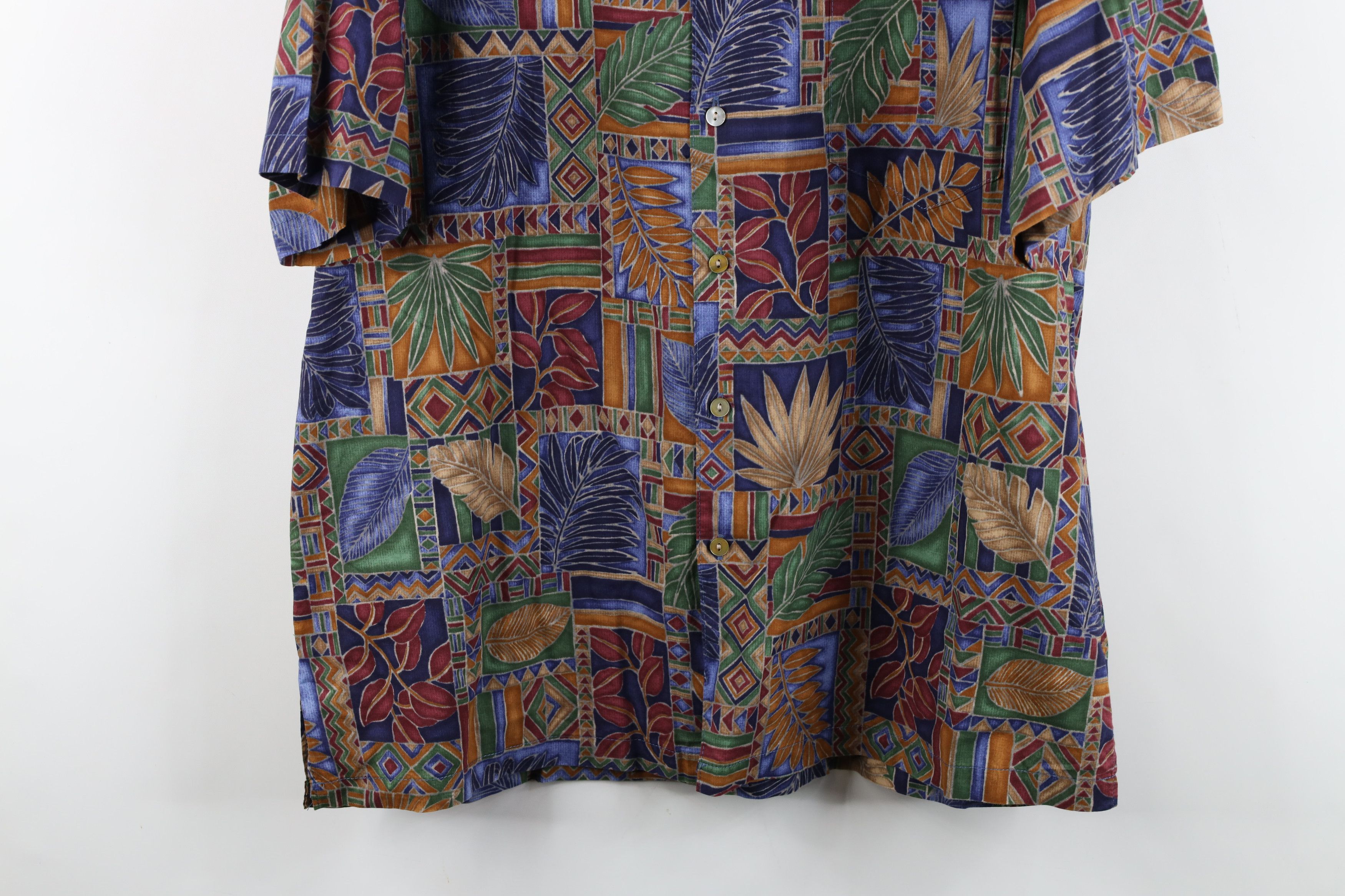 Vintage Vintage 90s Streetwear Rainbow Geometric Button Shirt Size US L / EU 52-54 / 3 - 3 Thumbnail