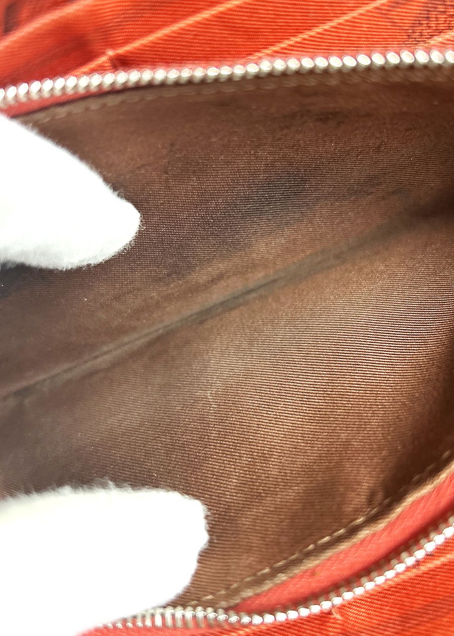 Hermes Hermès Long Leather Wallet Azap Silk in Round Zip Red Size ONE SIZE - 11 Thumbnail