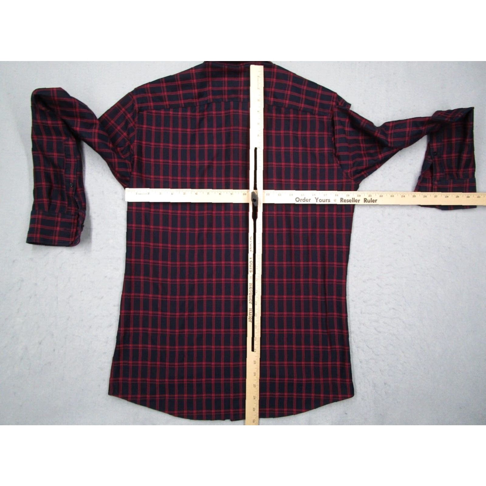 Bonobos Bonobos Dress Shirt Mens Slim Fit Red Check Button Up Work Shirt Size 40R - 6 Thumbnail