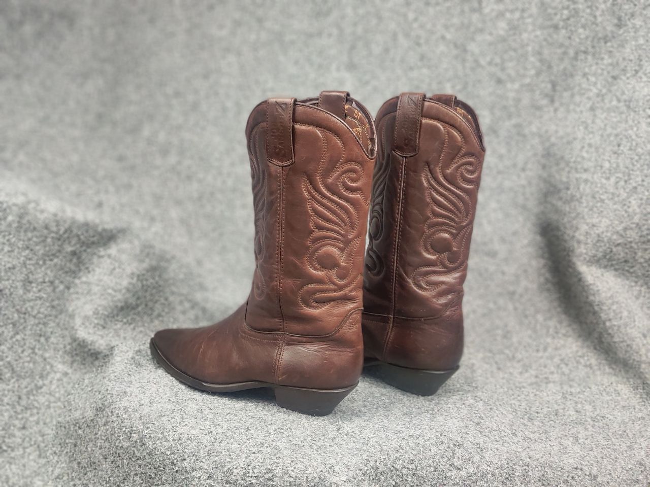 Sancho Boots Vintage 90's Joe Sanchez Leather Logo Western Cowboy Boots Size US 8 / EU 41 - 9 Thumbnail