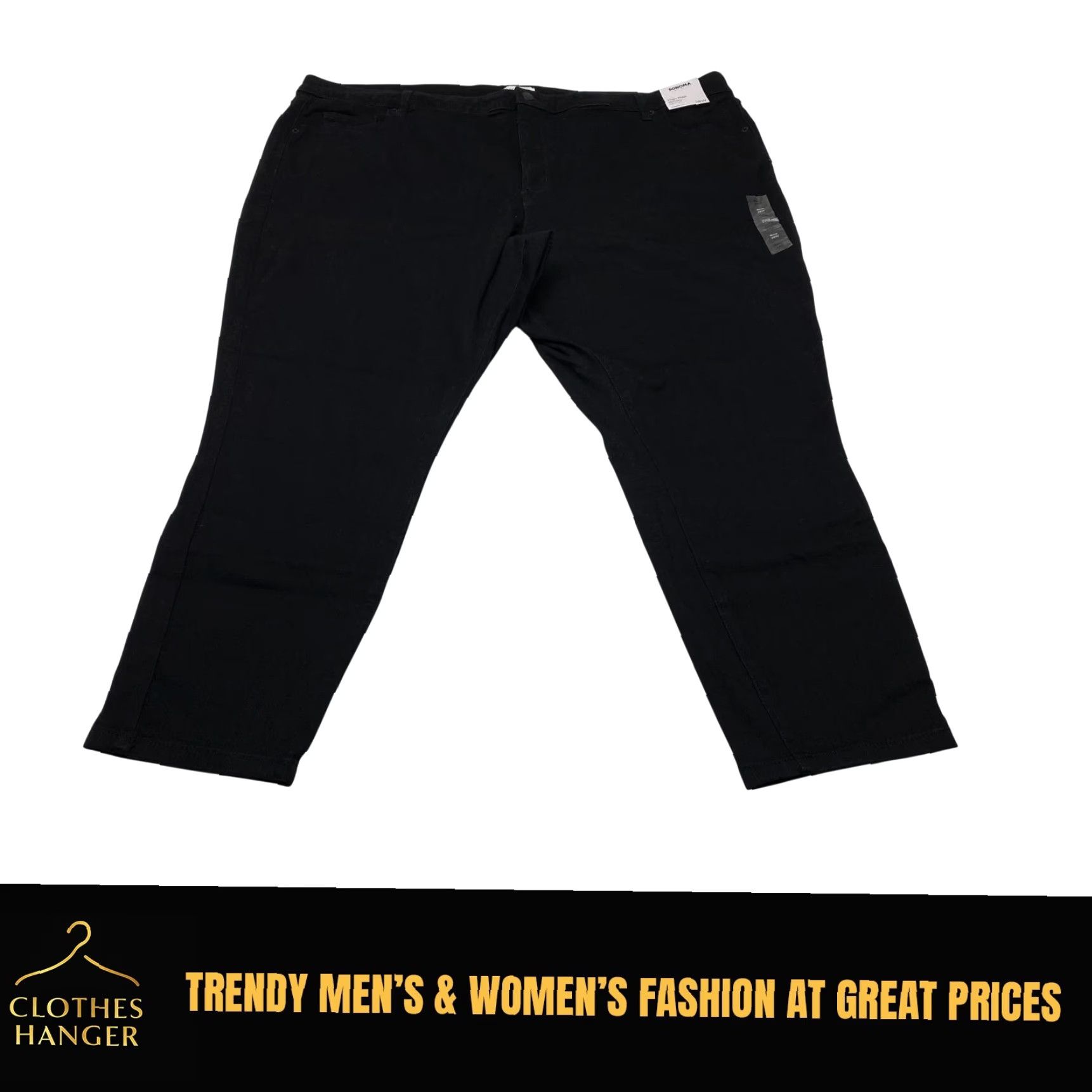 Vintage NWT Sonoma Jeans Plus 28W 48x28 Black High Rise Skinny SuperStretch Jeans Women's 28W Plus Size Sonoma Goods for Life City Jeans Size 28" / US 6 / IT 42 - 2 Thumbnail