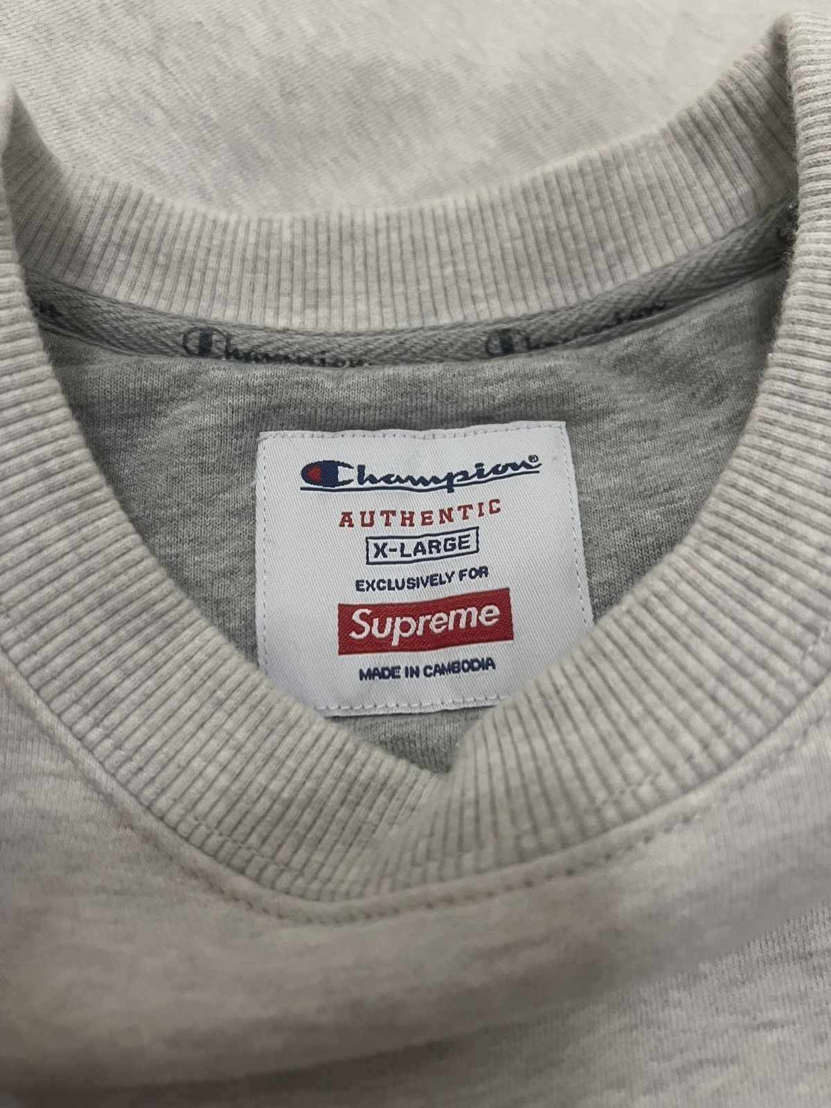 Champion × Supreme Supreme 2018 champion 3D Metalic crewneck Size US XL / EU 56 / 4 - 9 Thumbnail