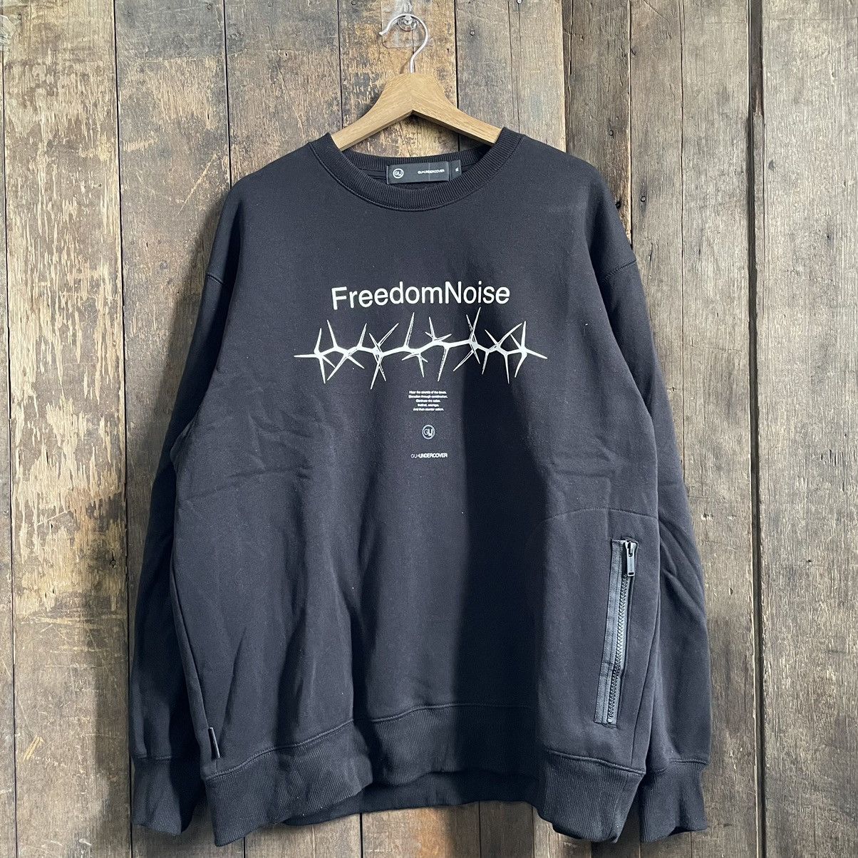 image of Jun Takahashi x Undercover Vintage Gu Undercover Freedom Noise Sweatshirt in Black, Men's (Size XL)