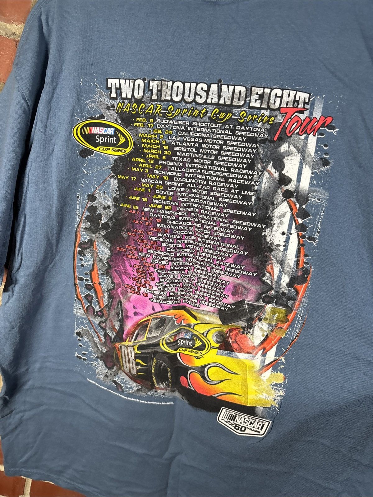 NASCAR Vintage Y2k NASCAR SPRINT 2008 Tour Racing Schedule Size XL Size US XL / EU 56 / 4 - 6 Thumbnail