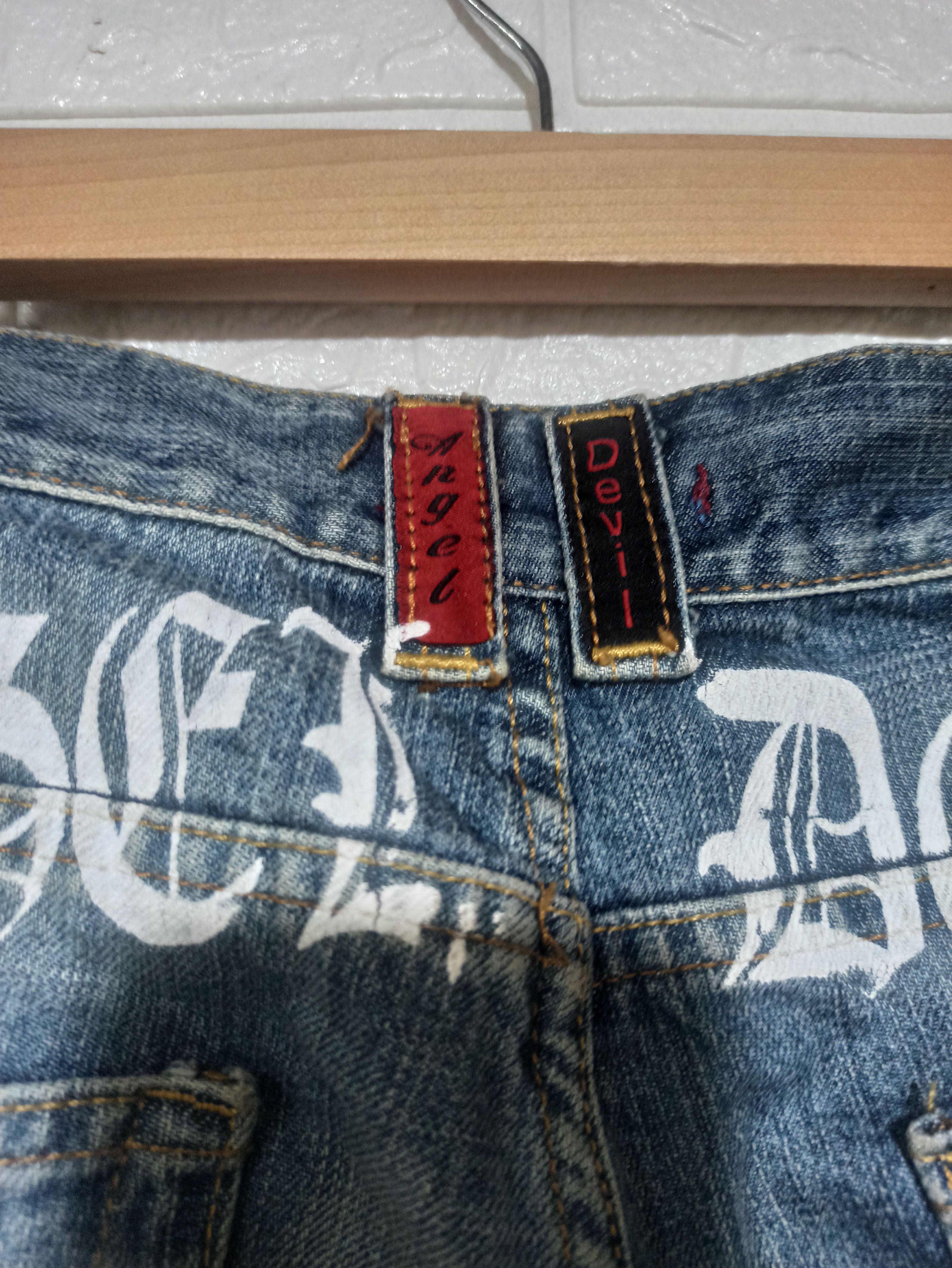 Other rare design Angel Devil Denim pants Size 37" - 9 Thumbnail