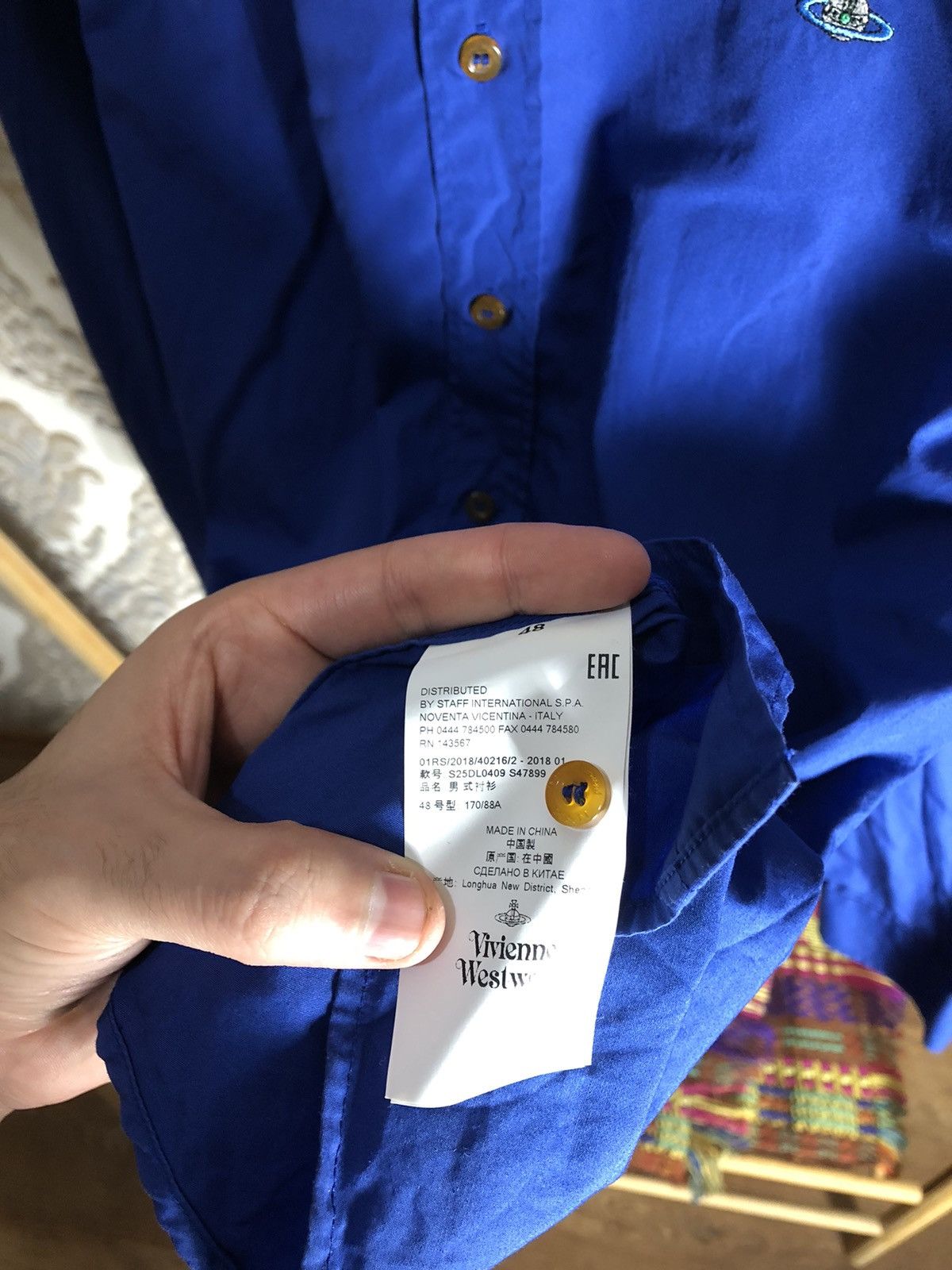 Vivienne Westwood VINTAGE VIVIENNE WESTWOOD CLASSIC ITALIAN DESIGNER SHIRT 90s Size US M / EU 48-50 / 2 - 4 Thumbnail
