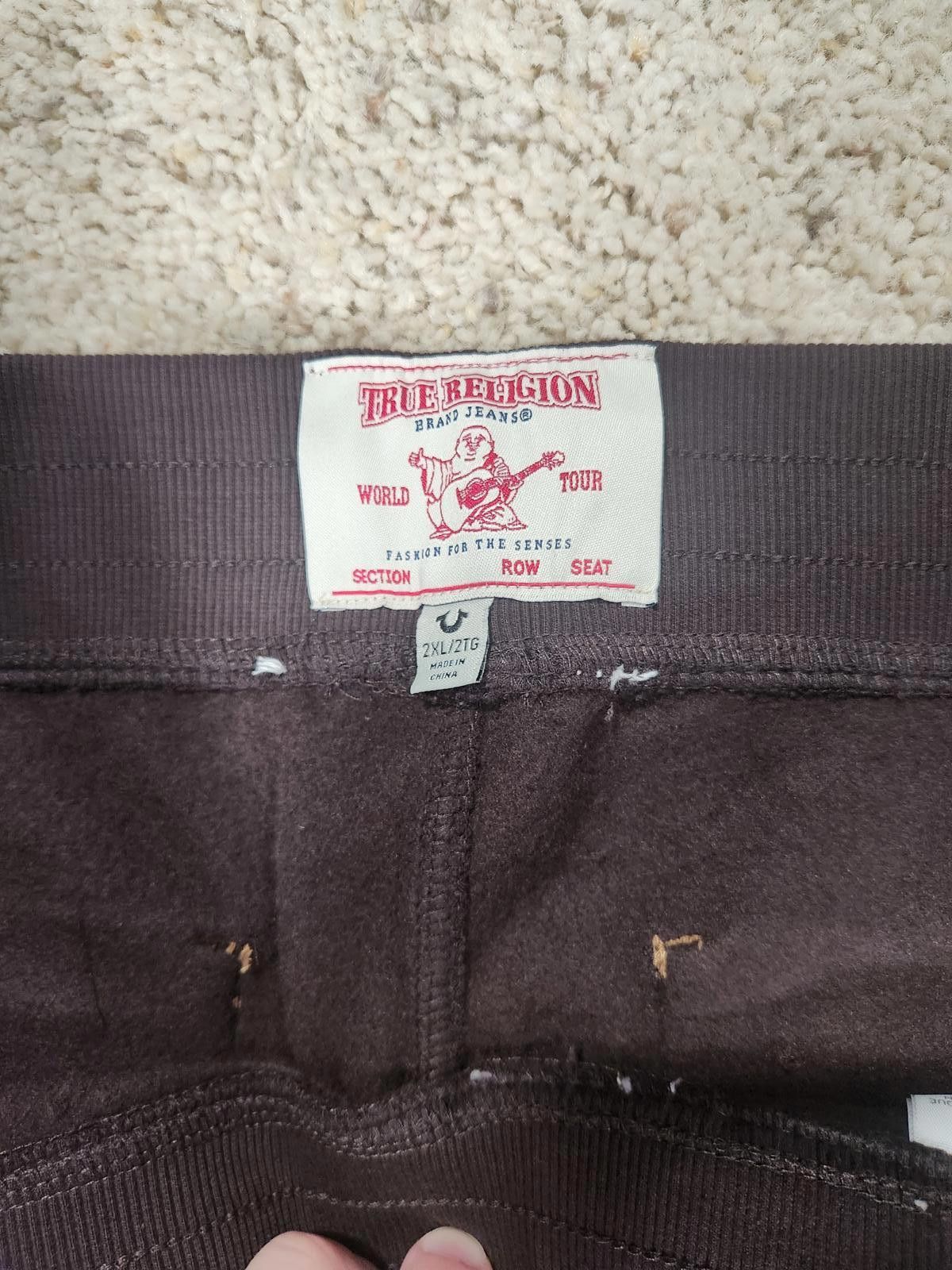NEW True Religion Pull-On Flare Jeans Red Anniversary 2XL