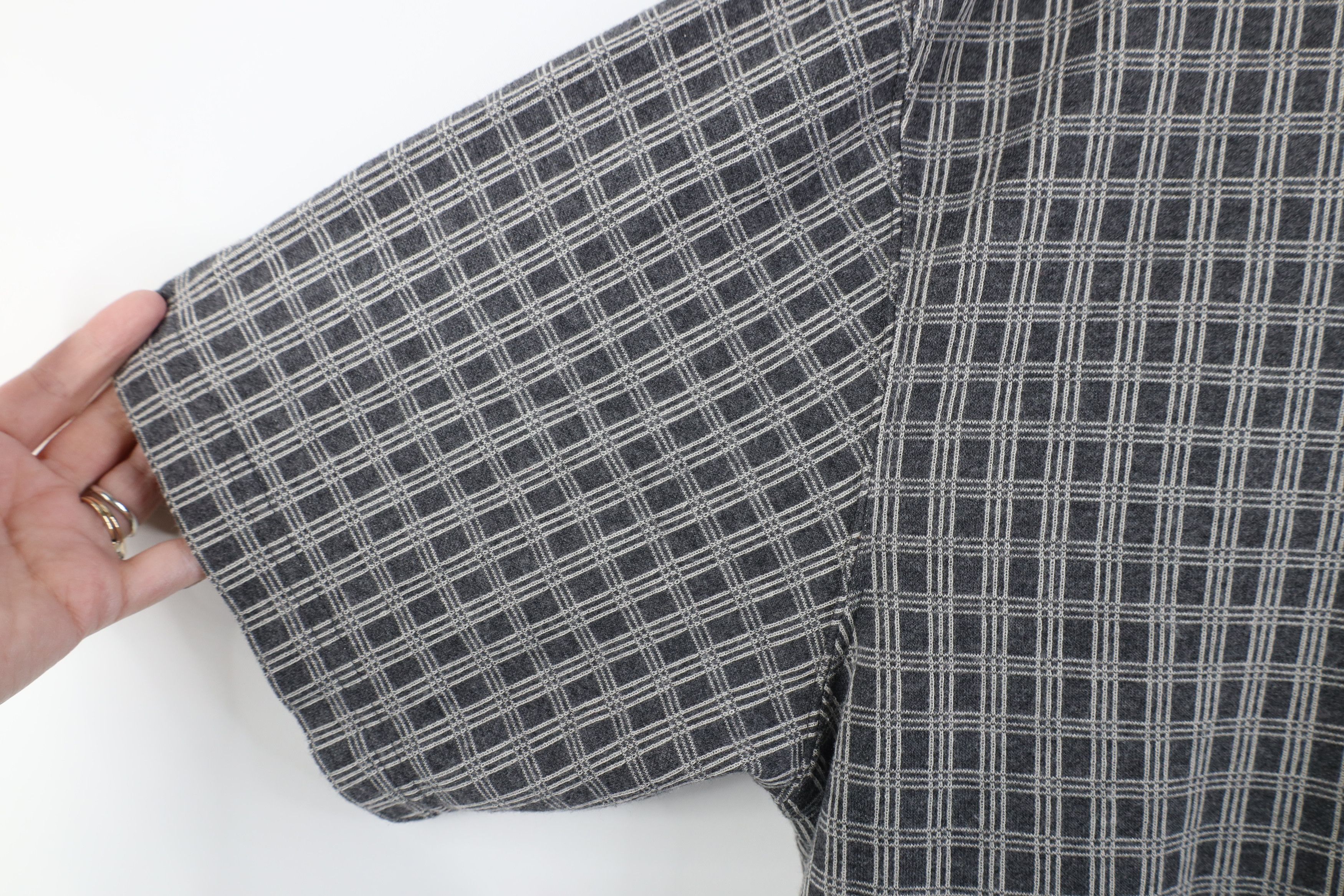 Vintage Vintage 90s Y2K Streetwear Checkered Golf Polo Shirt Gray Size US M / EU 48-50 / 2 - 9 Thumbnail