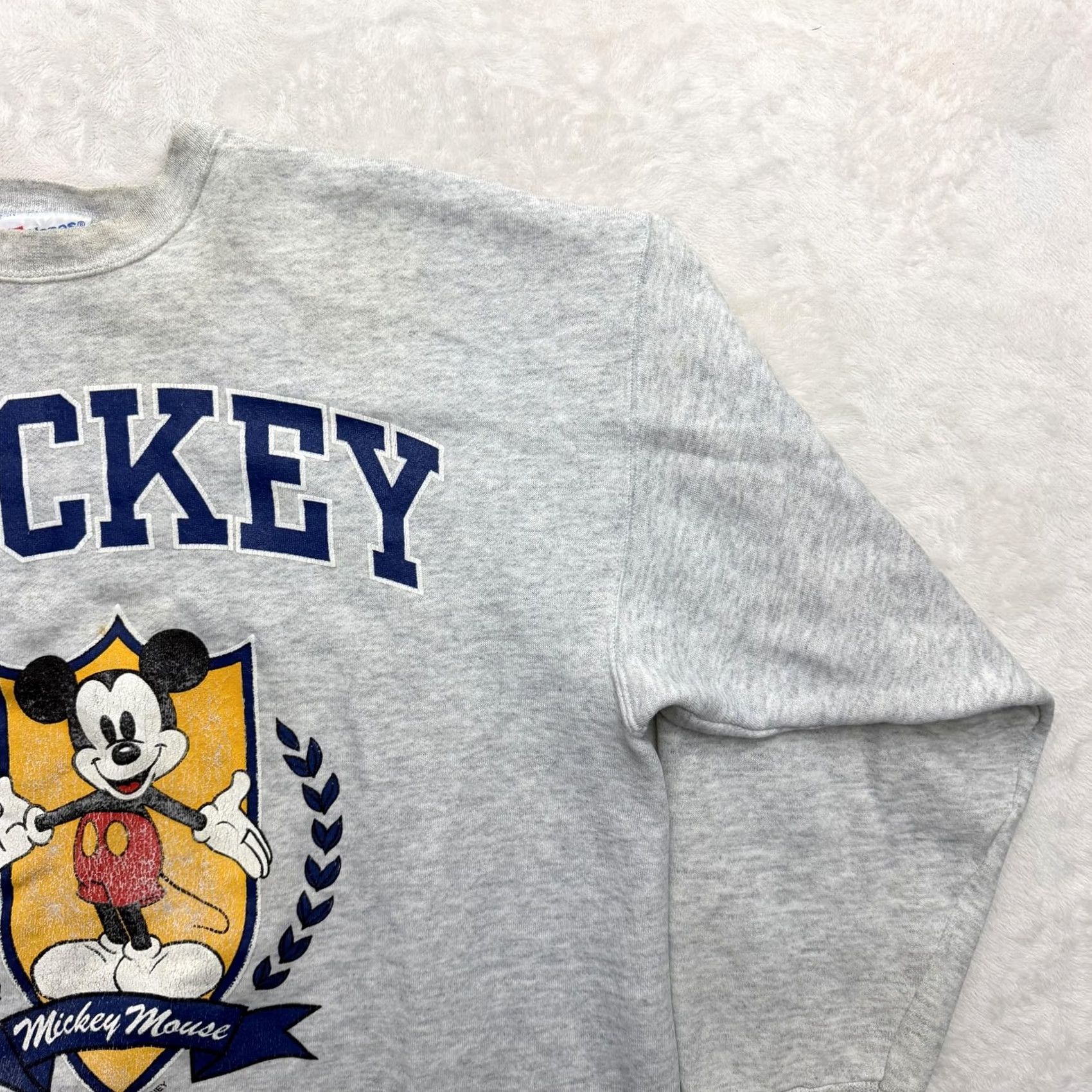 Hanes VINTAGE Hanes Mickey Mouse Sweatshirt Mens XL Gray Graphic Fleece USA Size US XL / EU 56 / 4 - 4 Thumbnail