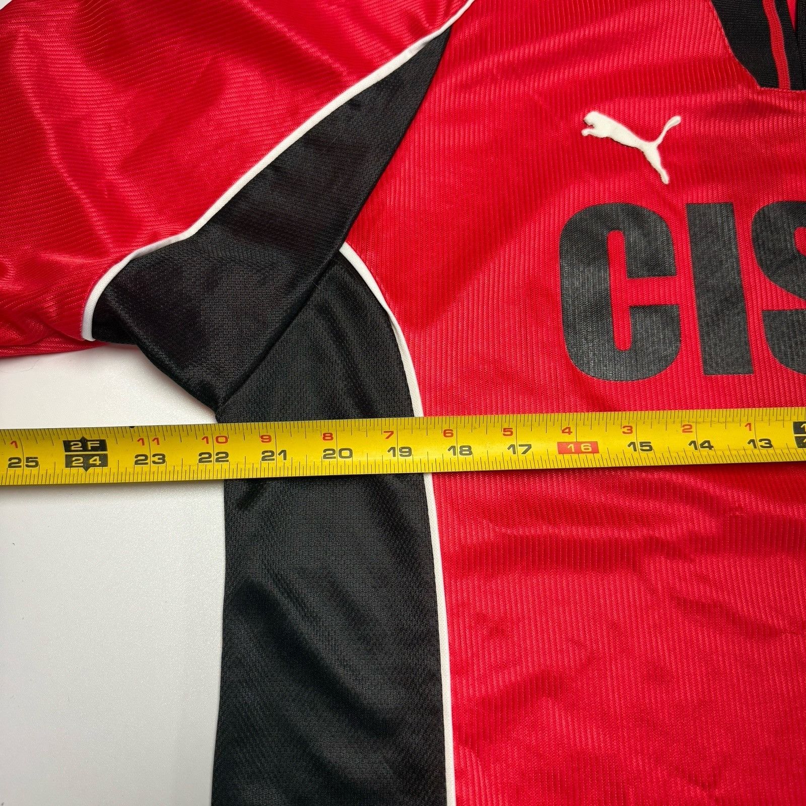 Puma Vintage 90s PUMA Soccer Jersey Mens XL Red Size US XL / EU 56 / 4 - 11 Thumbnail