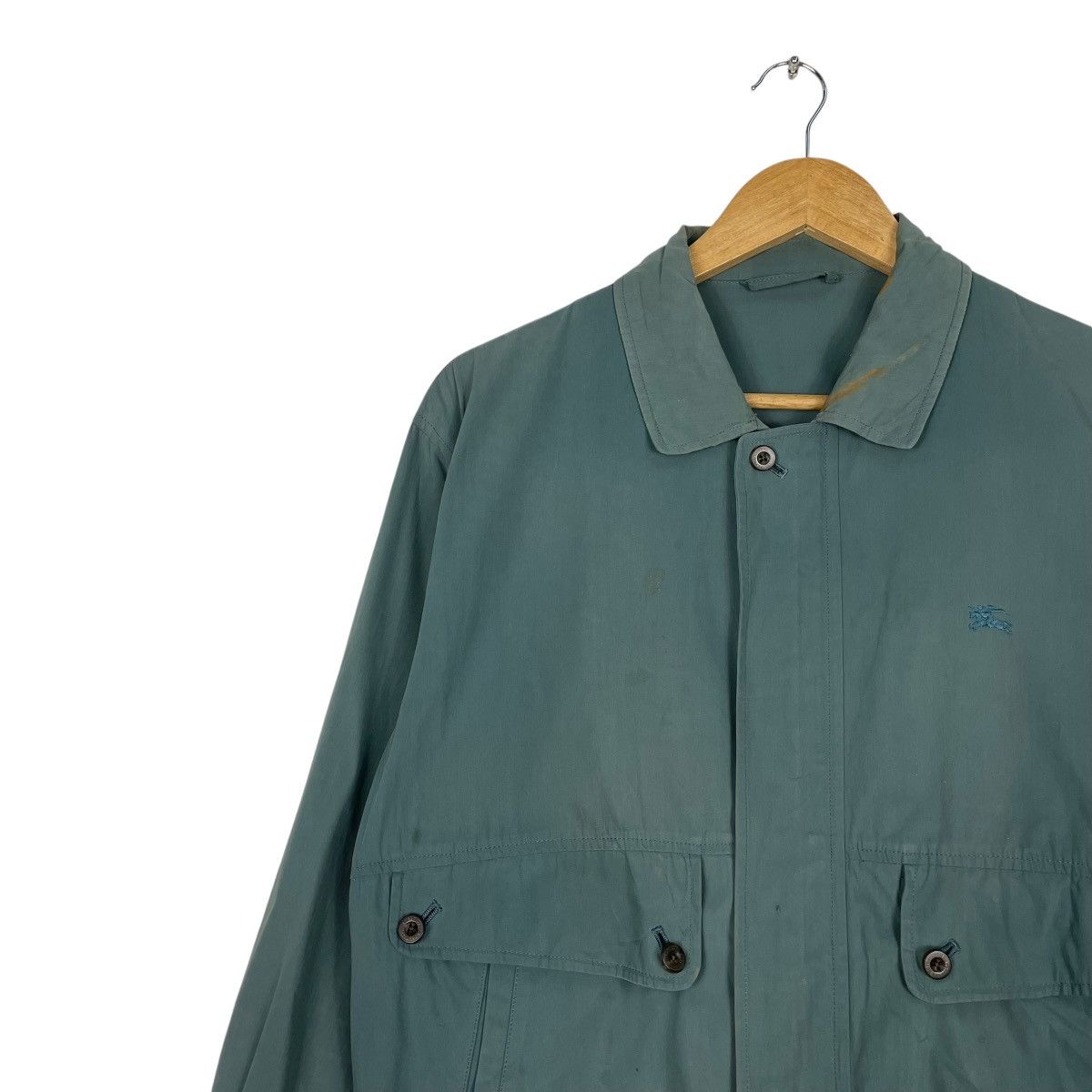 Burberry × Vintage 💥90s BURBERRYS LIGHT BOMBER HUNTING JACKET Size US M / EU 48-50 / 2 - 6 Thumbnail