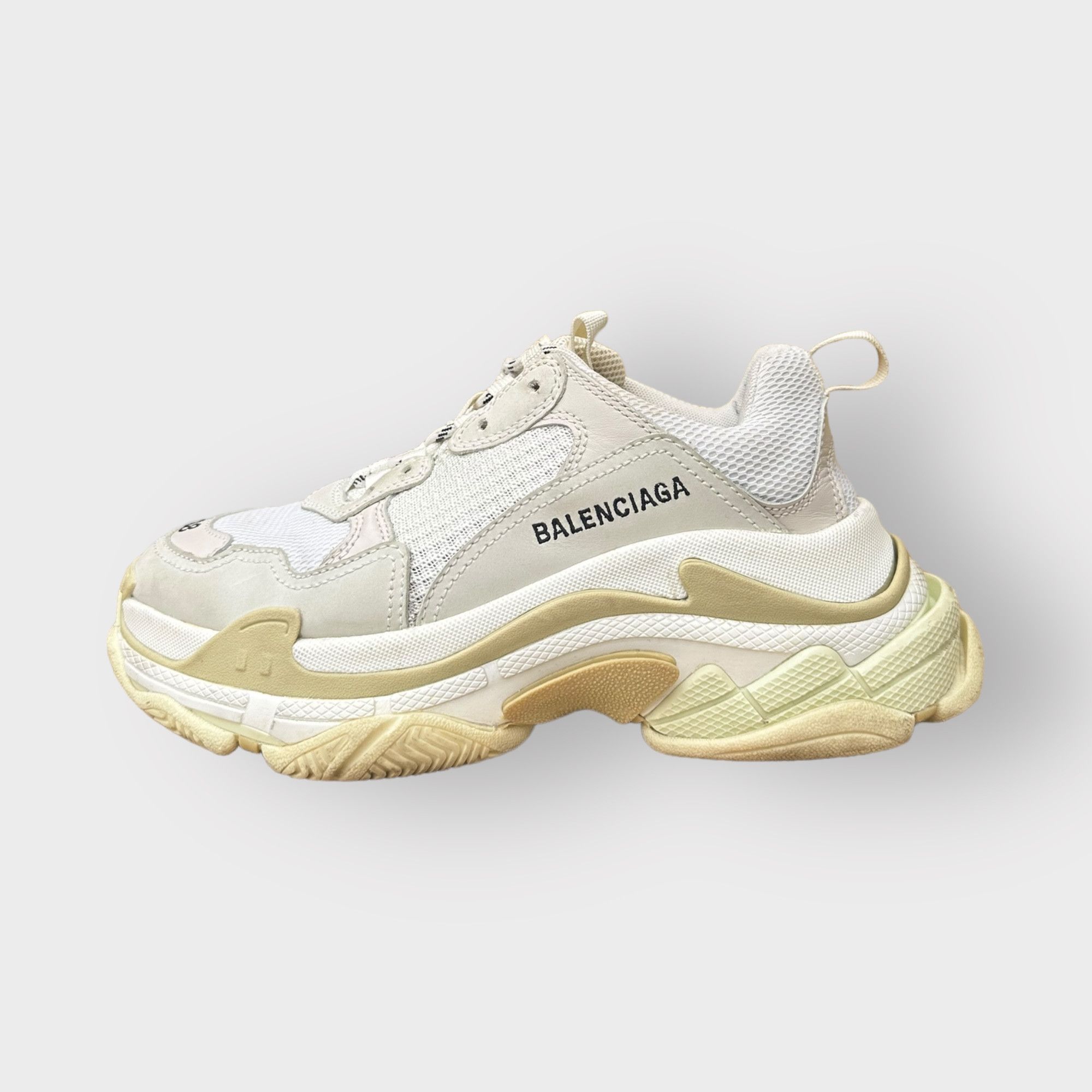 image of Balenciaga Triple S Sneakers White And Beige, Women's (Size 8)