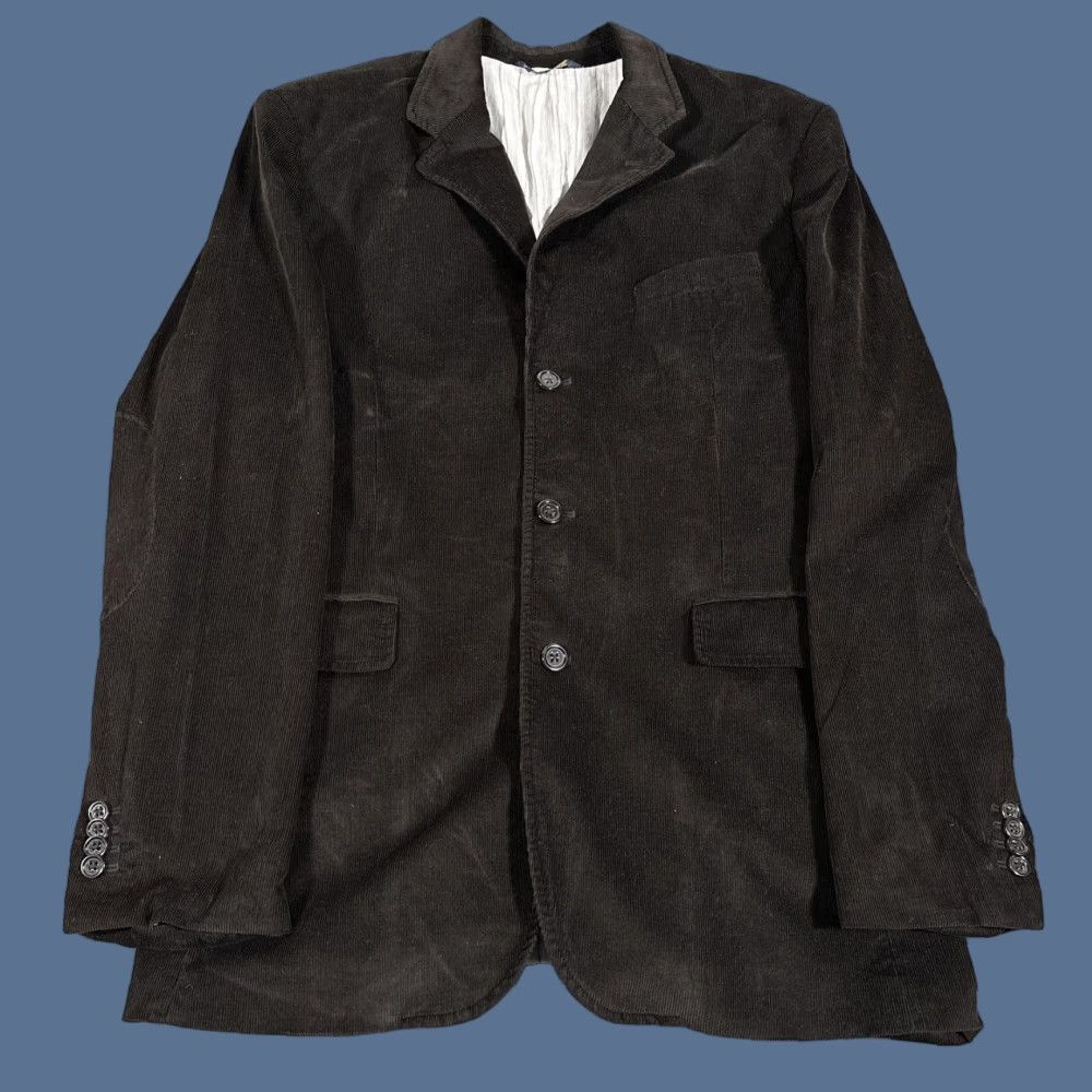 Banana Republic VINTAGE Banana Republic Sport Coat Corduroy Blazer Mens 44R Brown Elbow Patch 3-Button Slim Fit Coat Mens Size 42R - 1 Thumbnail