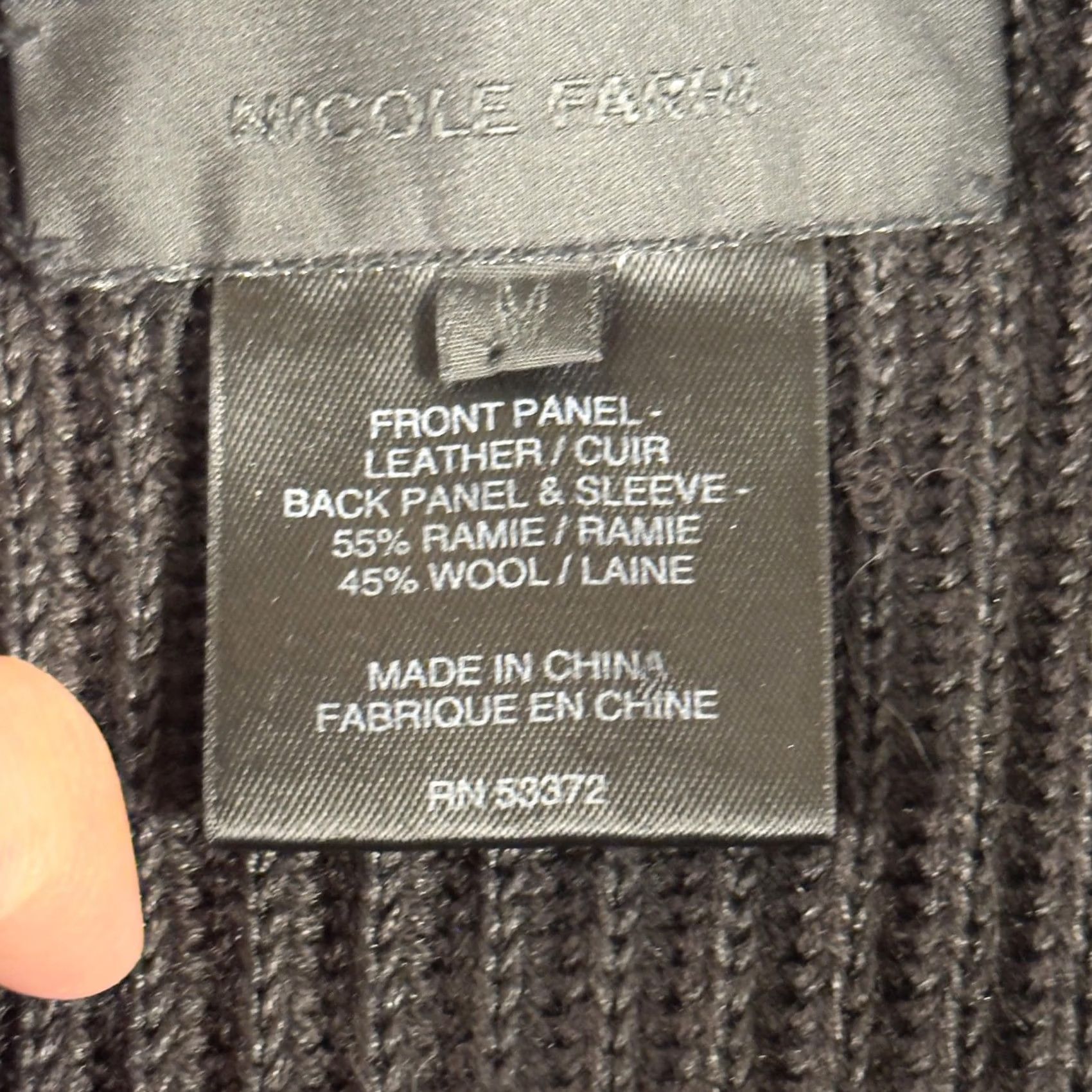 Nicole Farhi Nicole Farhi Bomber Jacket Mens Medium Brown Leather Knit Wool Full Zip Size US M / EU 48-50 / 2 - 4 Thumbnail