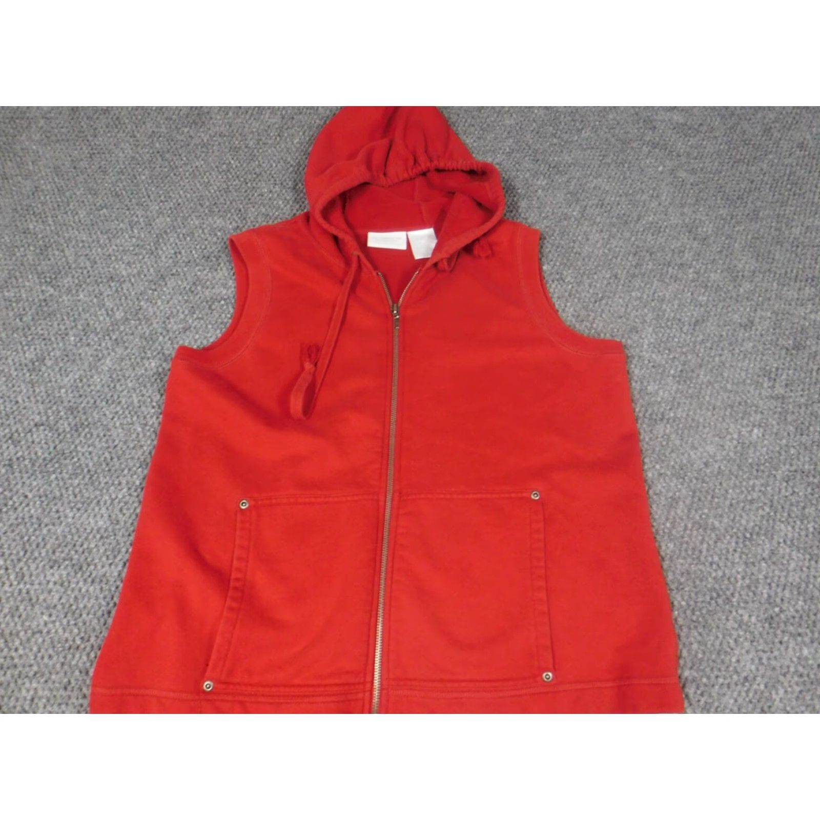 Liz Claiborne Liz Claiborne Womens Sweater Full Zip Raglan Sleeve Red S Knit Cotton Logo Classic Lightweight Shirt Womens Size S / US 4 / IT 40 - 2 Thumbnail