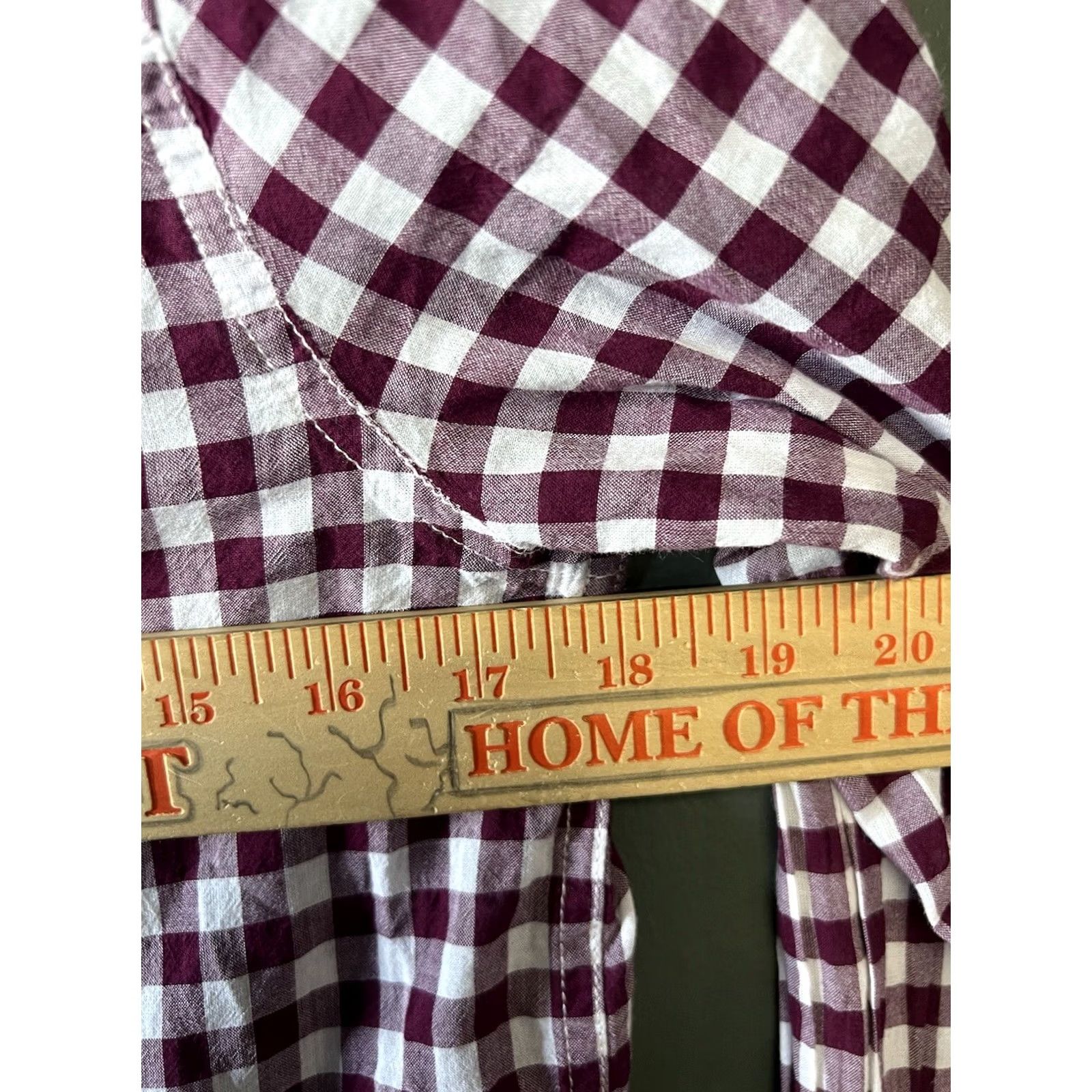 J.Crew J.CREW Womens Red Checkered Long Sleeve Button-Up Boy Fit Size 4 Shirt Size S / US 4 / IT 40 - 4 Thumbnail