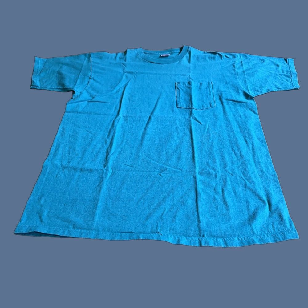 Vintage VINTAGE BVD Shirt Men’s XL Blue 90s Jersey Crew Neck Short Sleeve Pockets Retro Size US XL / EU 56 / 4 - 1 Thumbnail