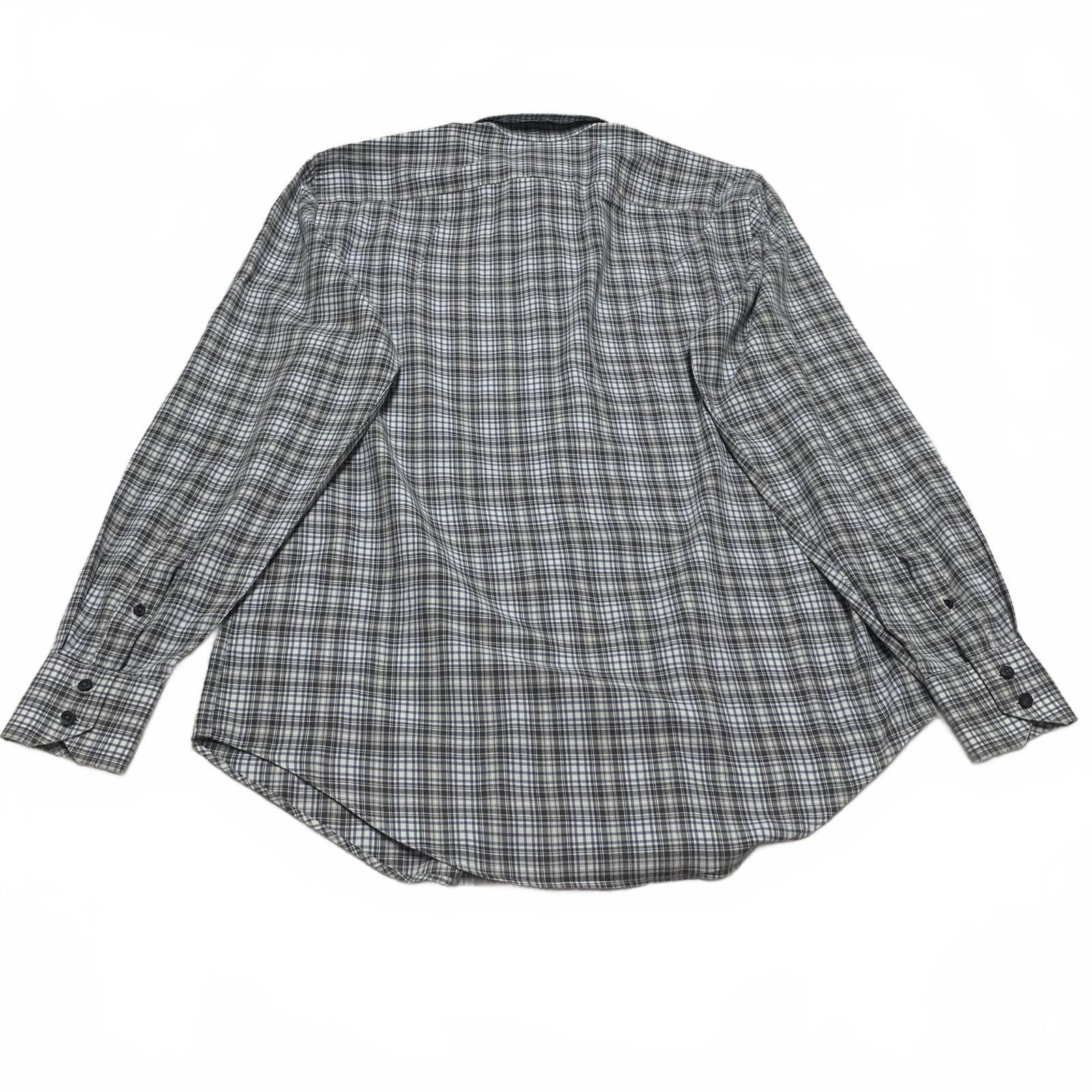 Other Maker Company Mens Large Black Gray Classic Plaid Shirt Size 42R - 3 Thumbnail
