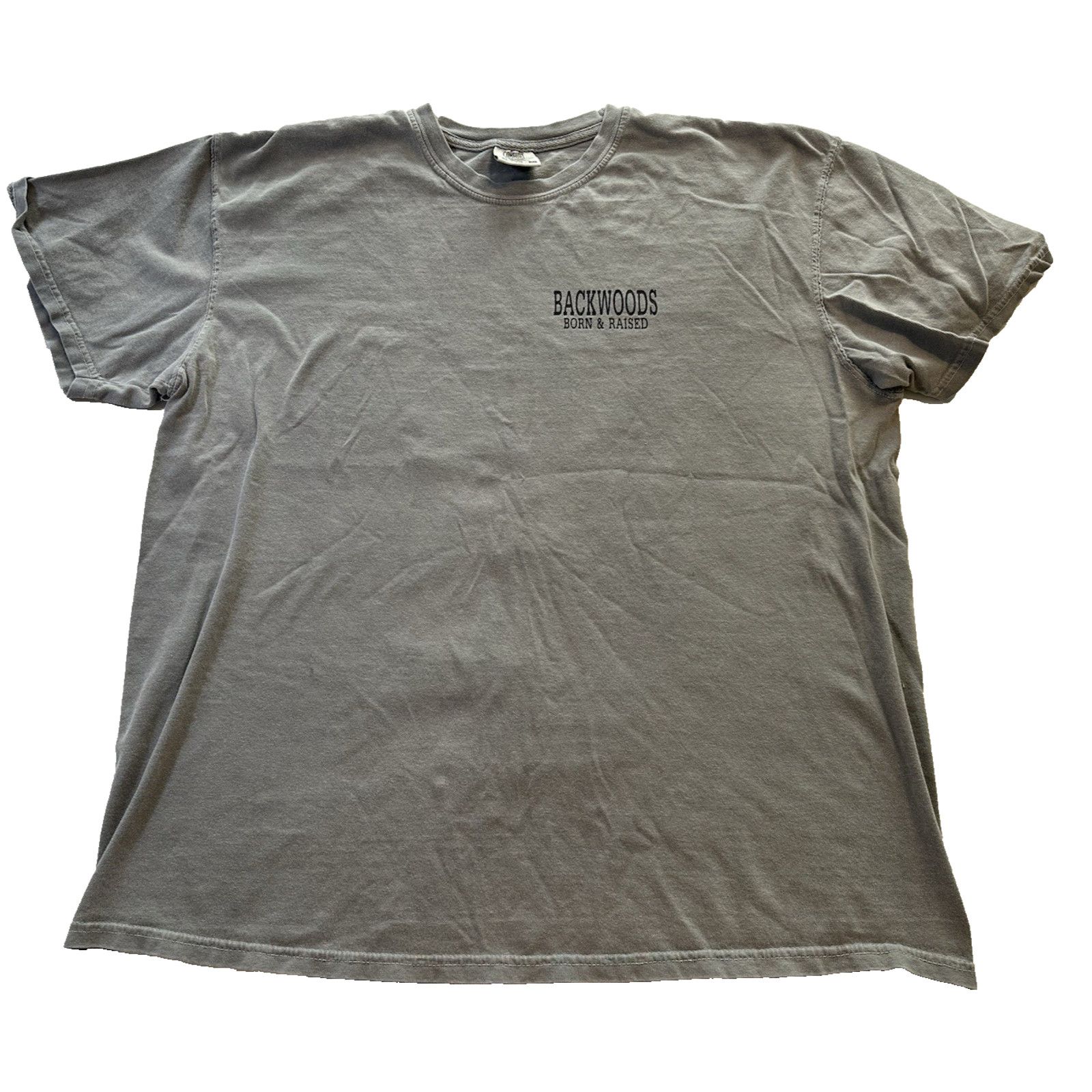 Comfort Colors Comfort Colors Backwoods Born & Raised Dog T-shirt XL Gray Size US XL / EU 56 / 4 - 2 Thumbnail