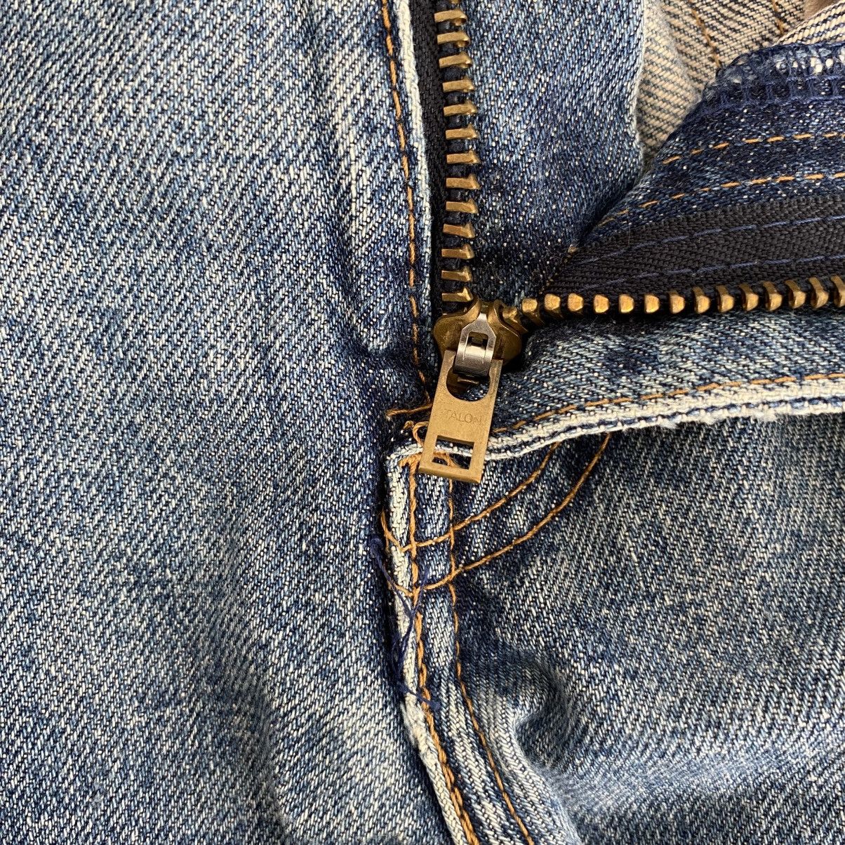 Levi's Vintage Levis 551ZXX Big E Faded Blue Selvedge LVC Jeans Size US 30 / EU 46 - 9 Thumbnail