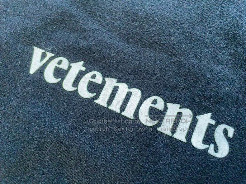 Vetements Vetements Letter Foam Print Short Sleeve Black T-Shirt Size US M / EU 48-50 / 2 - 2 Thumbnail