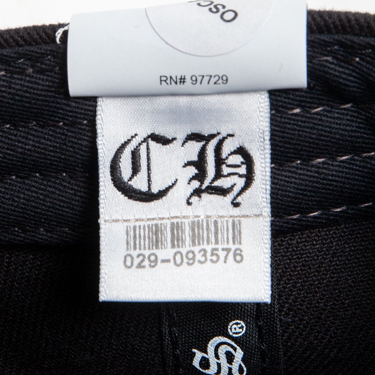 Chrome Hearts Embroidered Vertical Logo Baseball Hat Denim Black White Size ONE SIZE - 12 Thumbnail