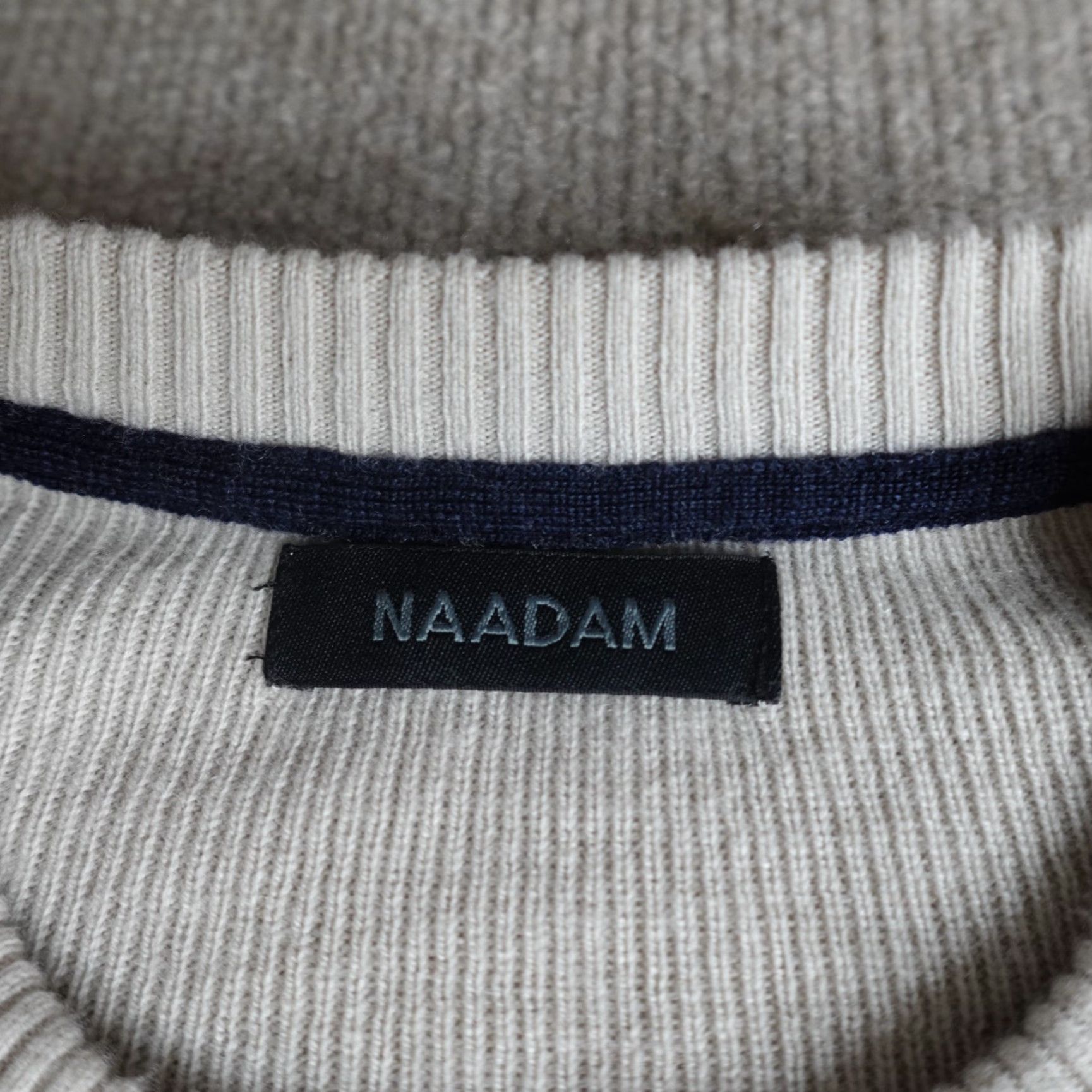 NAADAM Nadaam Mens Sweater XL Beige Wool Cashmere Solid Pullover Crew Neck Long Sleeve Vintage? No. Size US XL / EU 56 / 4 - 2 Thumbnail