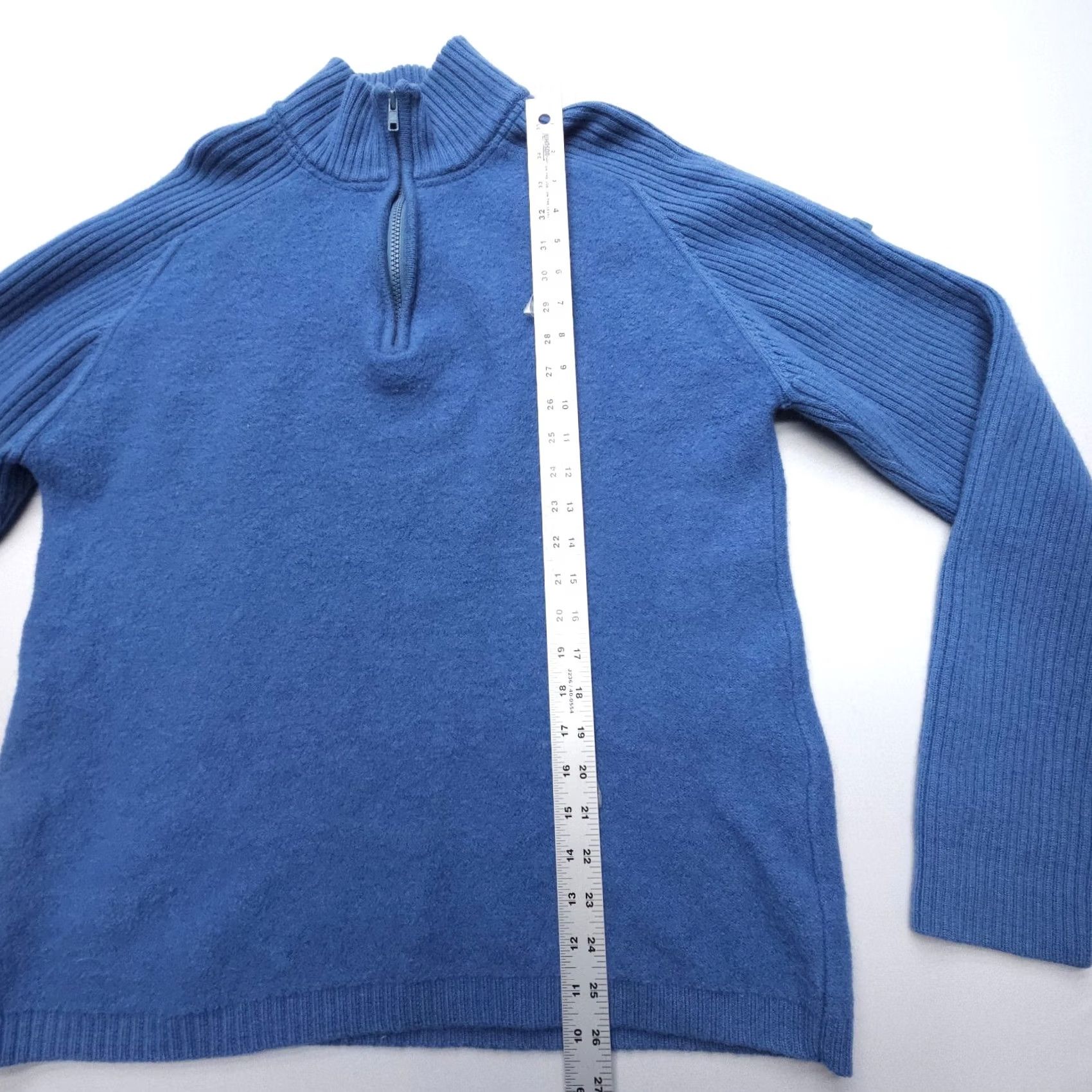 Aigle Aigle Sweater Shirt Wool 1/4 Zip XL Blue Classic Pullover Mens Regular Knit Zip Logo Mock Neck Short Brand: Aigle Size US XL / EU 56 / 4 - 6 Thumbnail