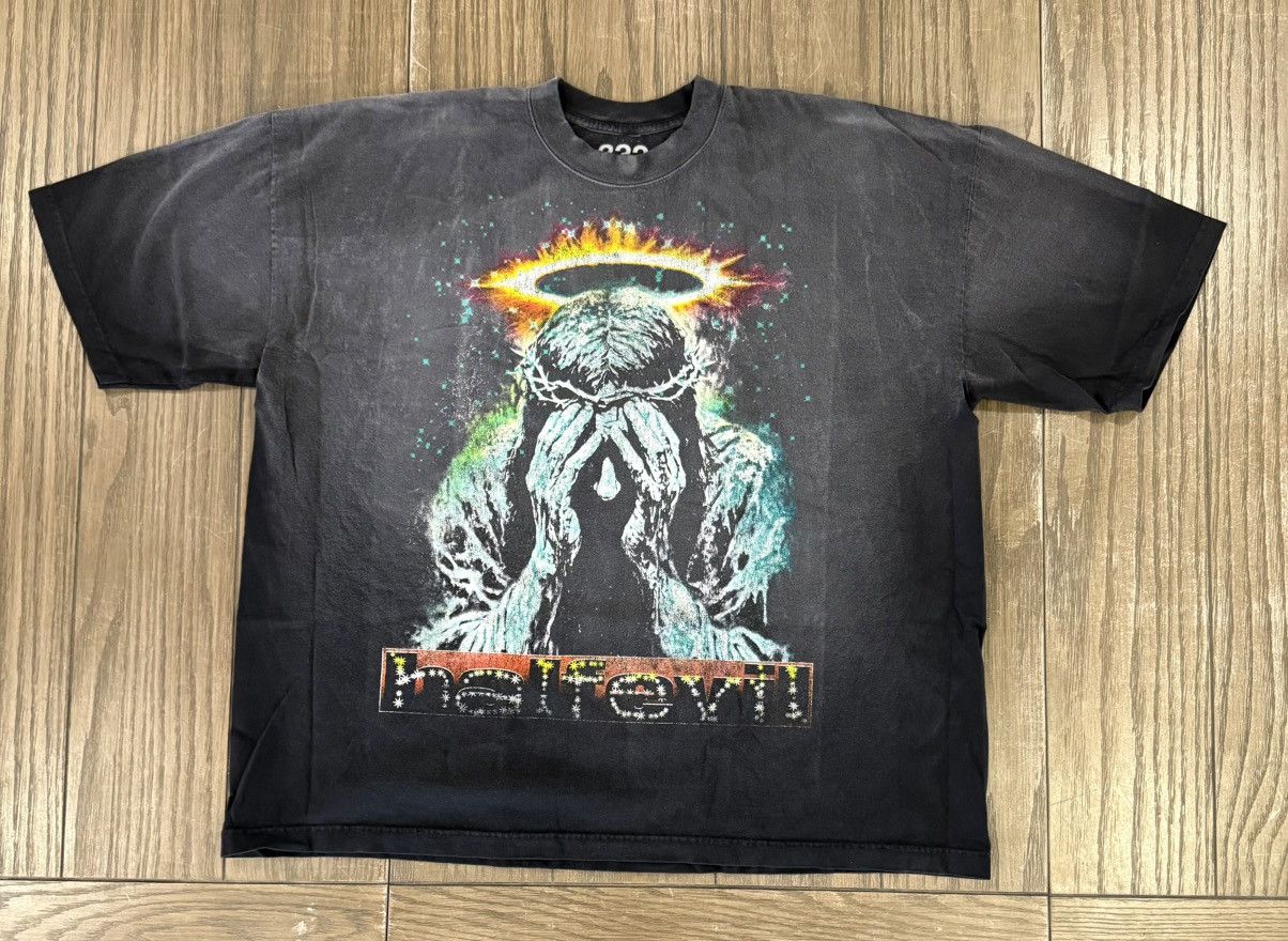 Half Evil ⚡️ Half Evil 333 Boxy Fit Sacraficed Tee Shirt 2XL XXL ⚡️ Size US XXL / EU 58 / 5 - 4 Thumbnail