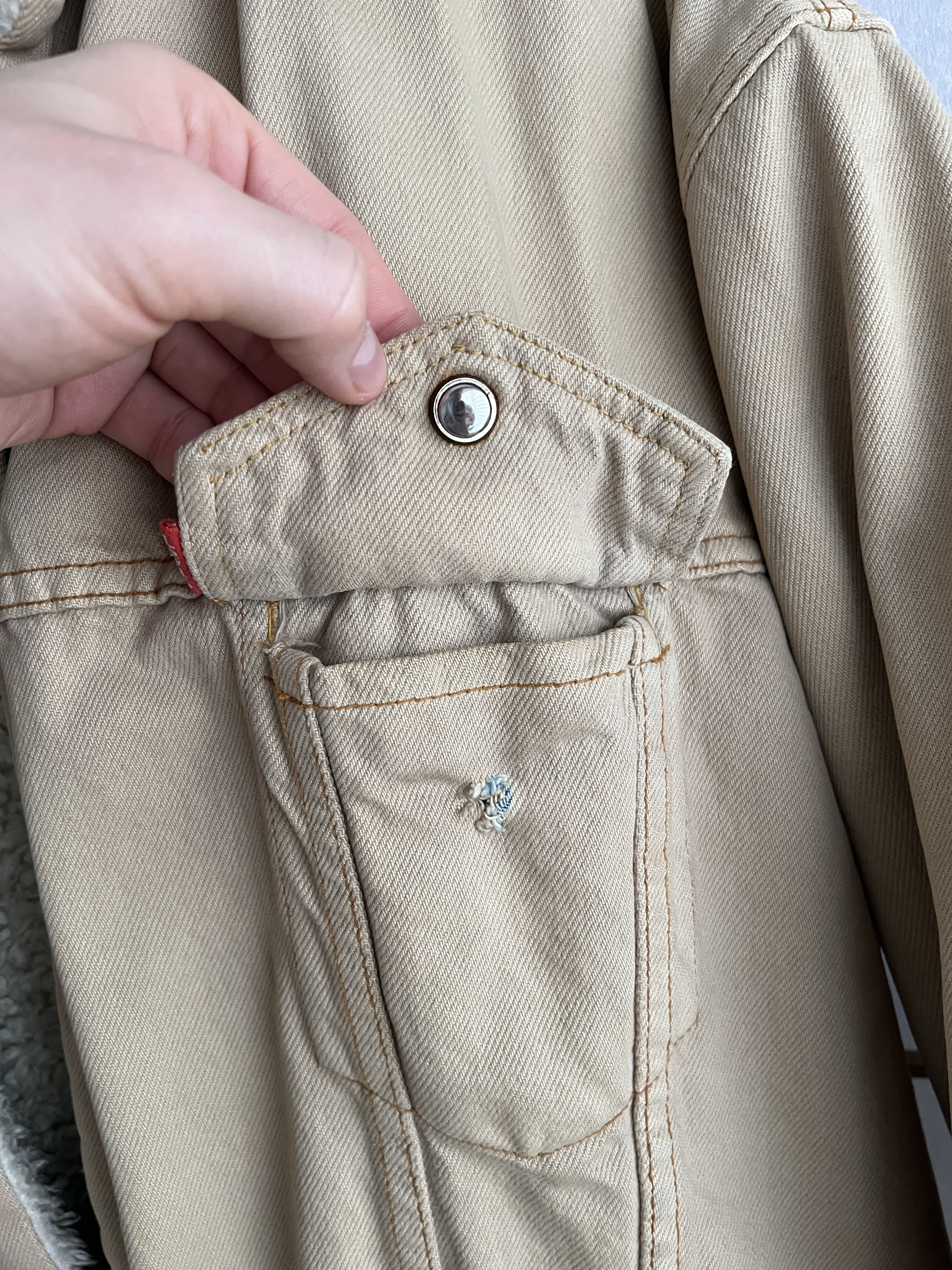 Faded VTG 80s Levis San Francisco USA denim jacket trucker
