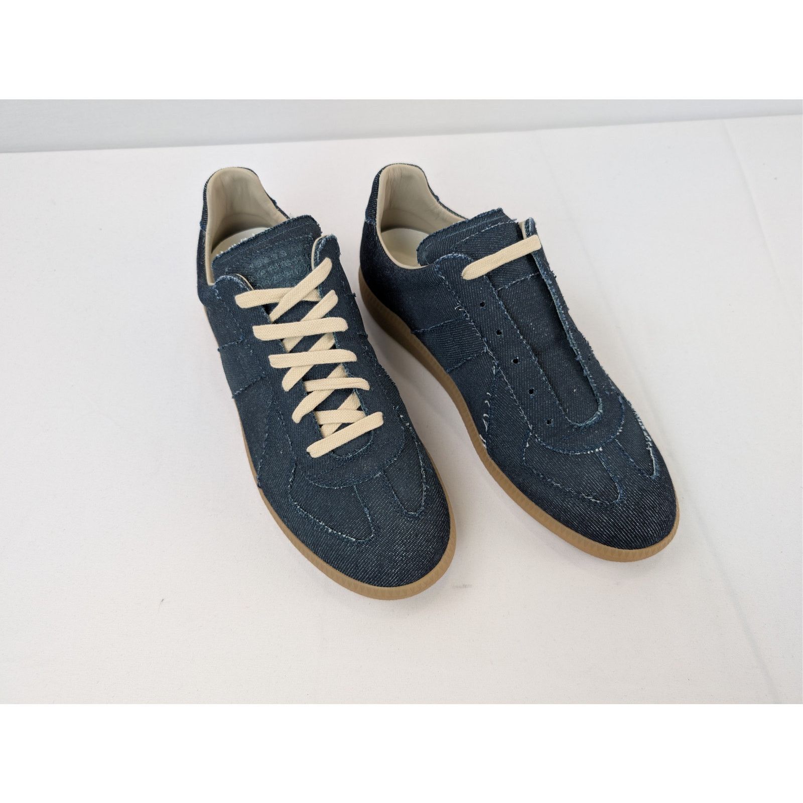 Maison Margiela o1rshd1 Exclusive Denim Shoe low top sneakers in Blue/Brown Size US 8 / EU 41 - 6 Thumbnail