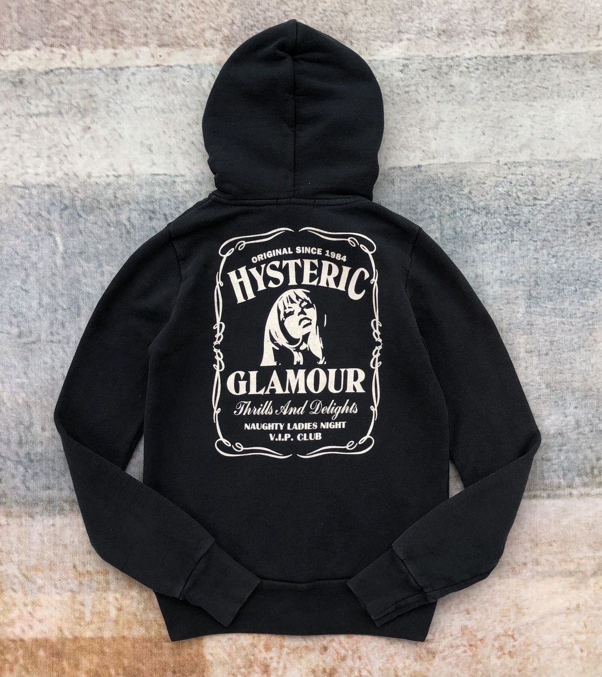 Hysteric Glamour Hysteric Glamour black hoodie the "Thrills And Delights" Size S / US 4 / IT 40 - 1 Thumbnail