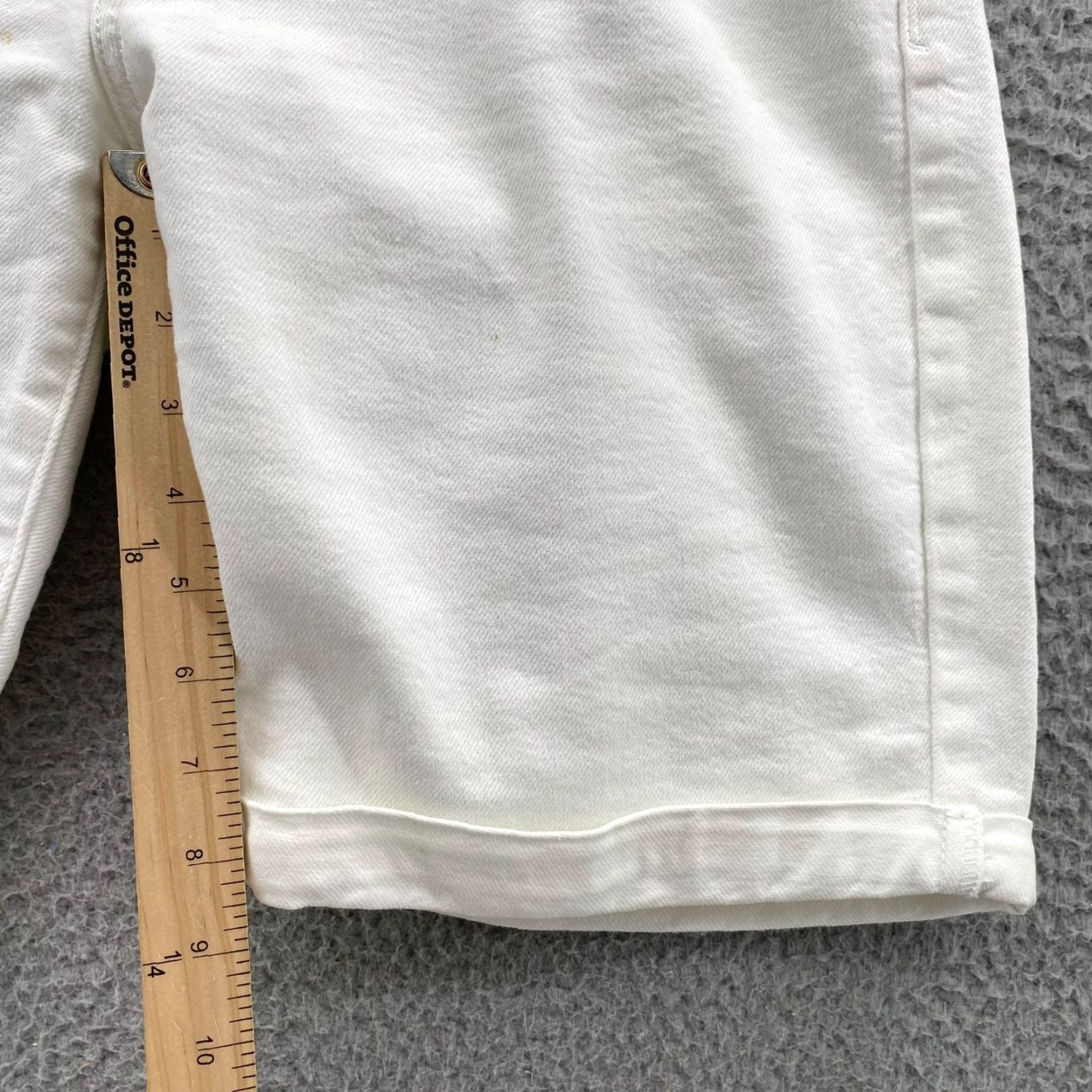 Levi's Levi's SilverTab Jean Shorts White Denim Zip 29 Adult High Rise 5-Pocket Women's 90s Grunge Modern Size 29" - 5 Thumbnail