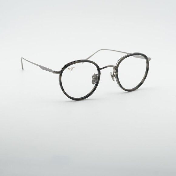 Maui Jim Maui Jim MJO 2420 02C Eyeglasses Silver/Grey 46mm Round Fram Size ONE SIZE - 6 Thumbnail